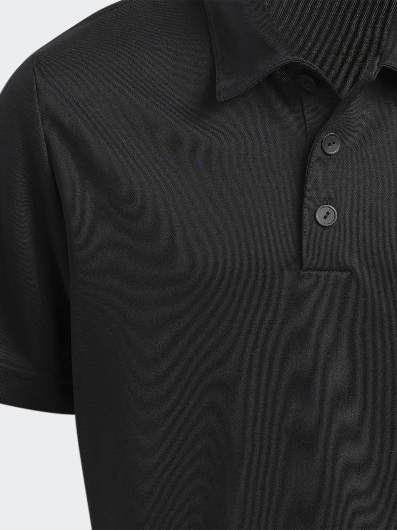 Image 4 of 5 of adidas Boys Golf Performance Polo Top - Black