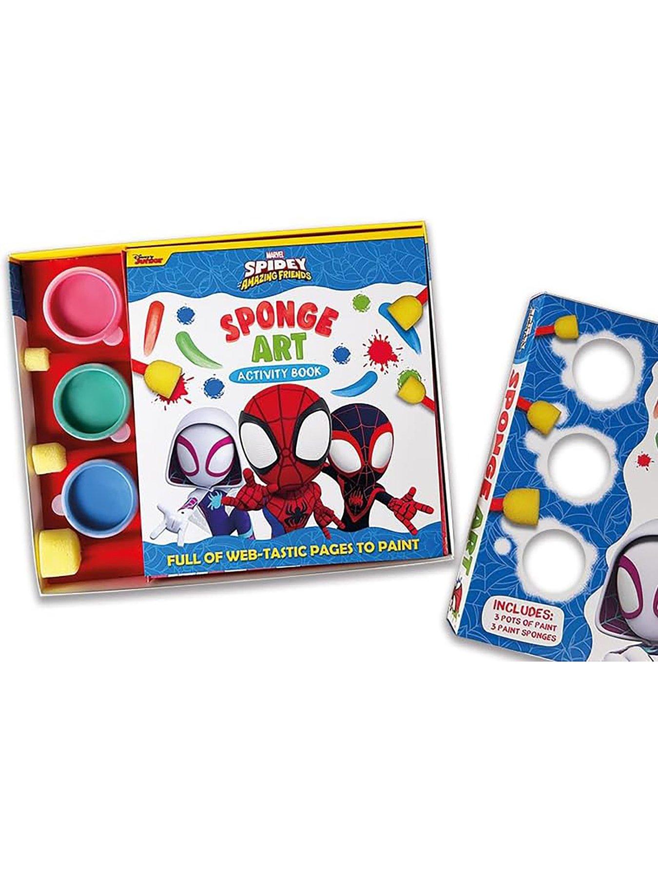  image of spidey-and-his-amazing-friends-marvelnbspsponge-art-book-amp-paint-set
