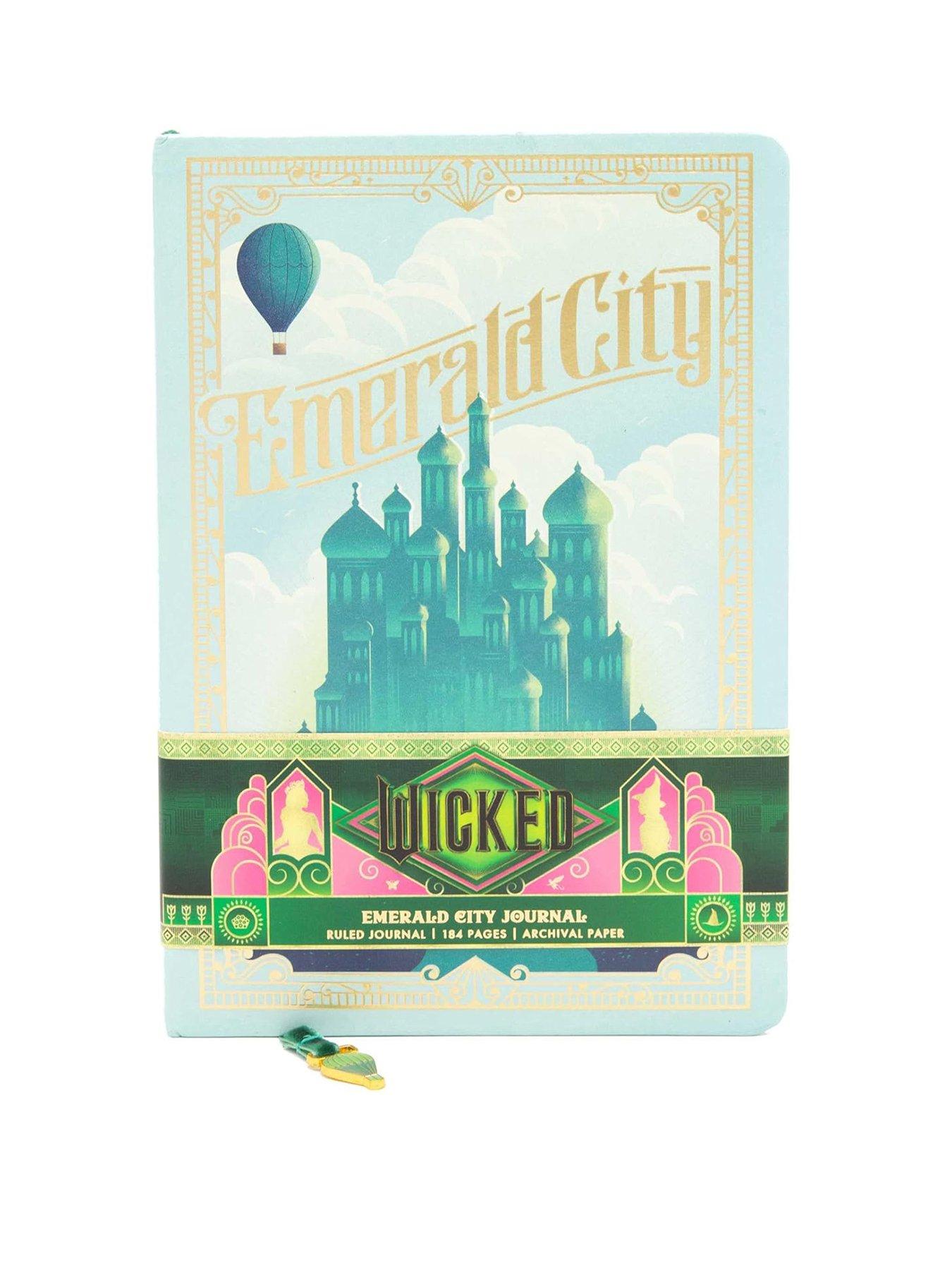 Image 1 of 4 of Wicked Emerald City Journal with Ribbon Charm