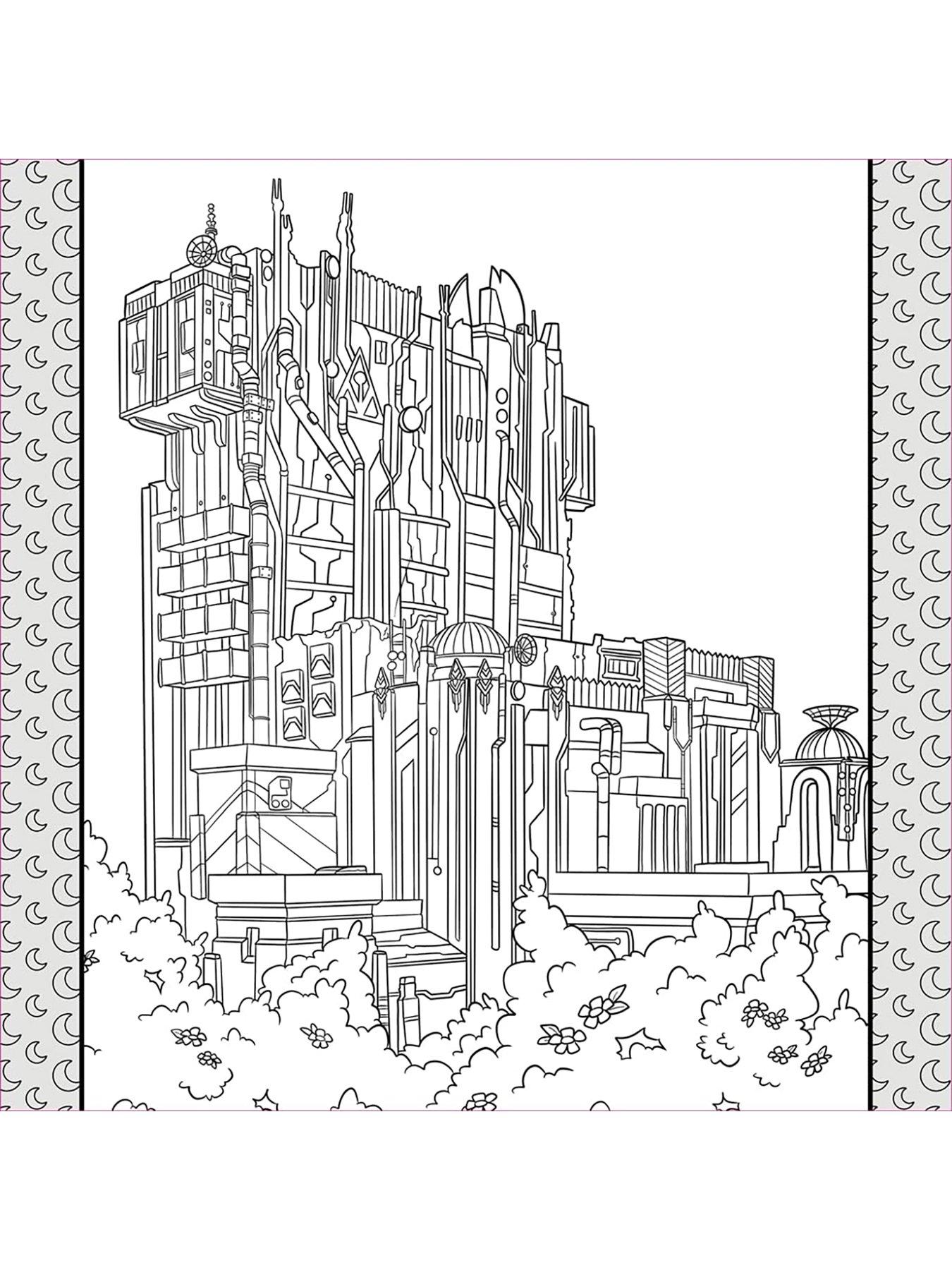 Image 2 of 3 of Disney Disneyland Park Colouring Book with Pencils