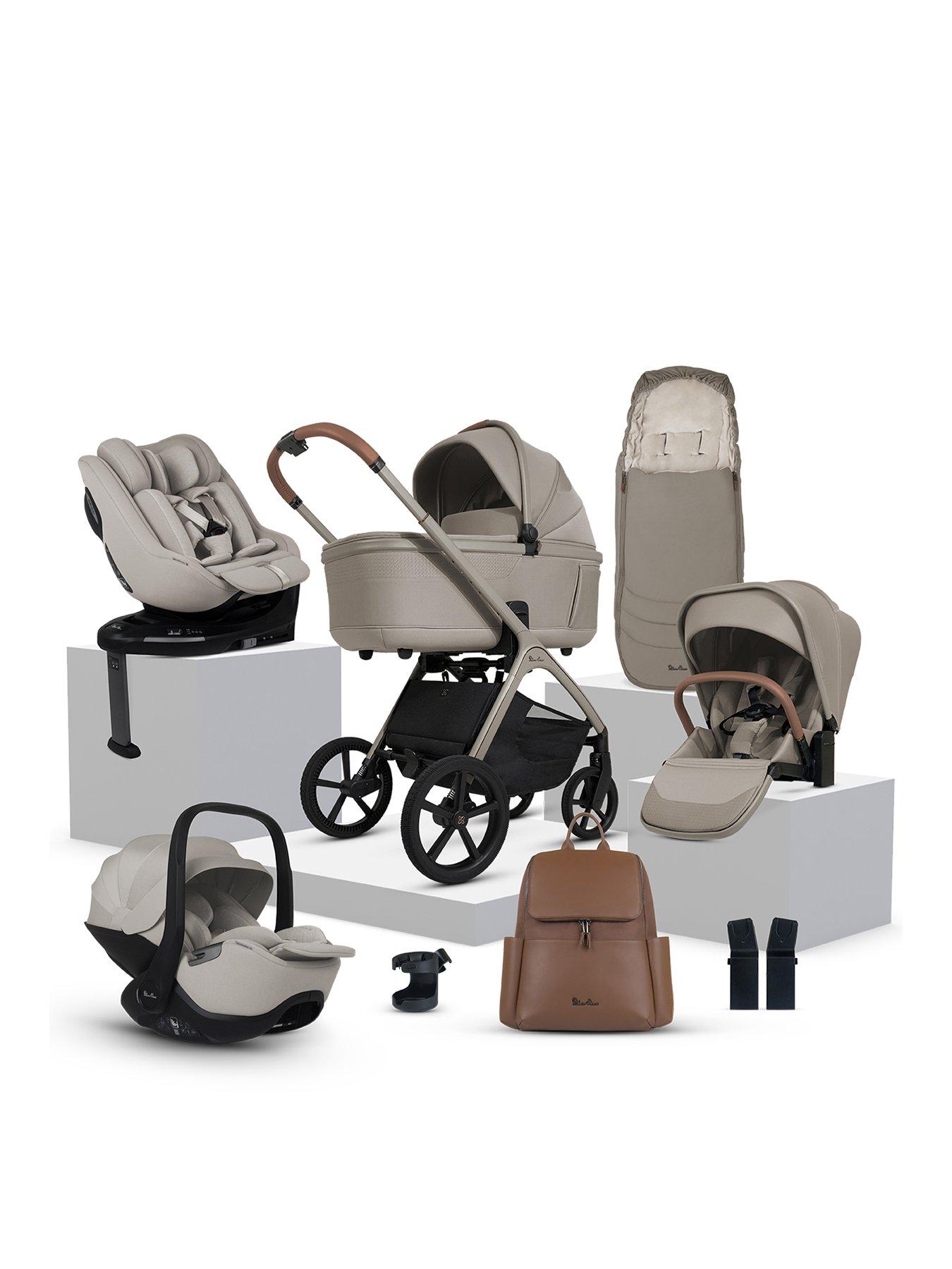 Image 1 of 7 of Silver Cross Cove Ultimate 360 Family Car Seat Bundle - Champagne - Natural Taupe