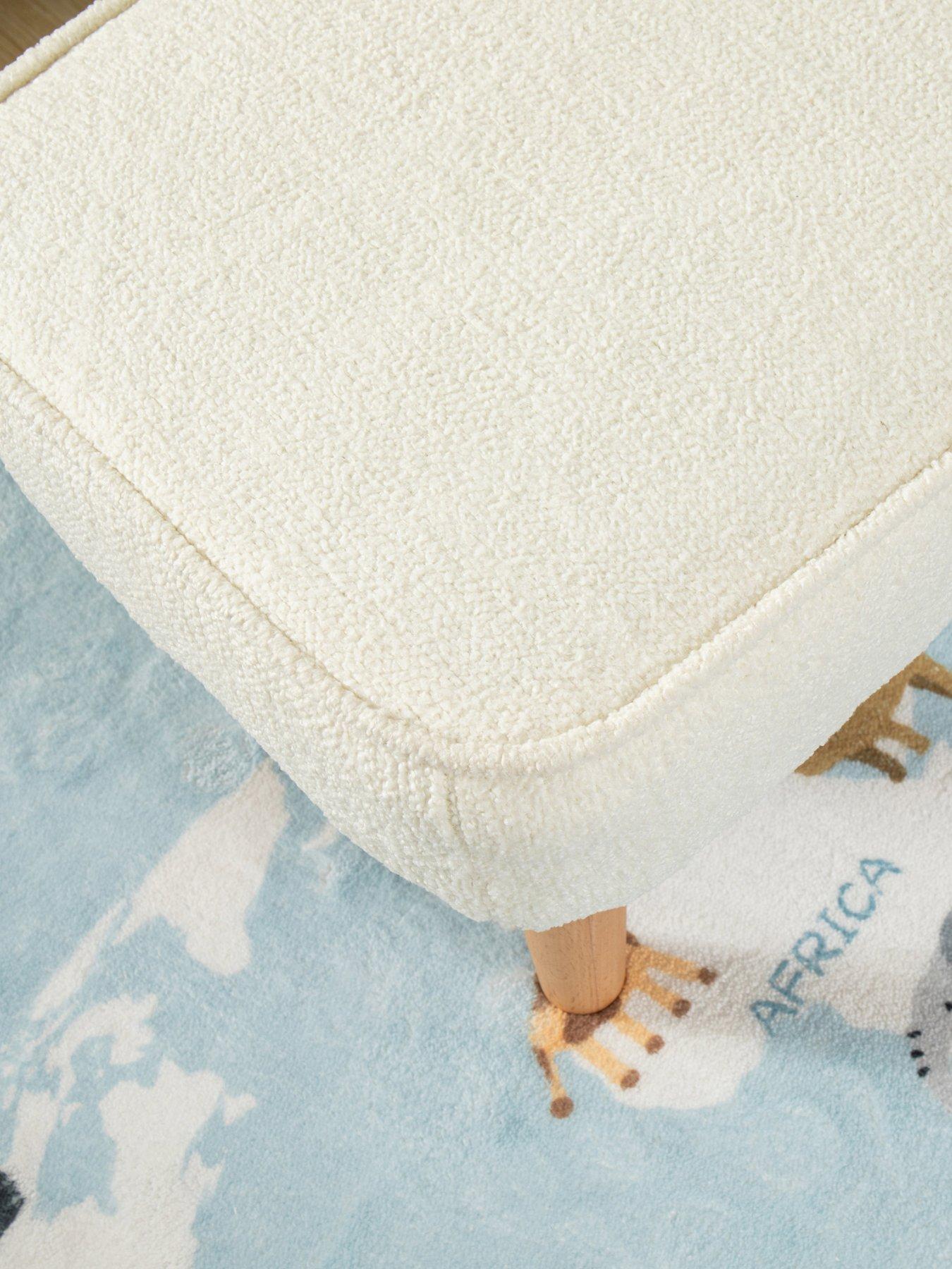 Image 4 of 6 of Babymore Ida Nursing Chair with Stool - Boucl&eacute;