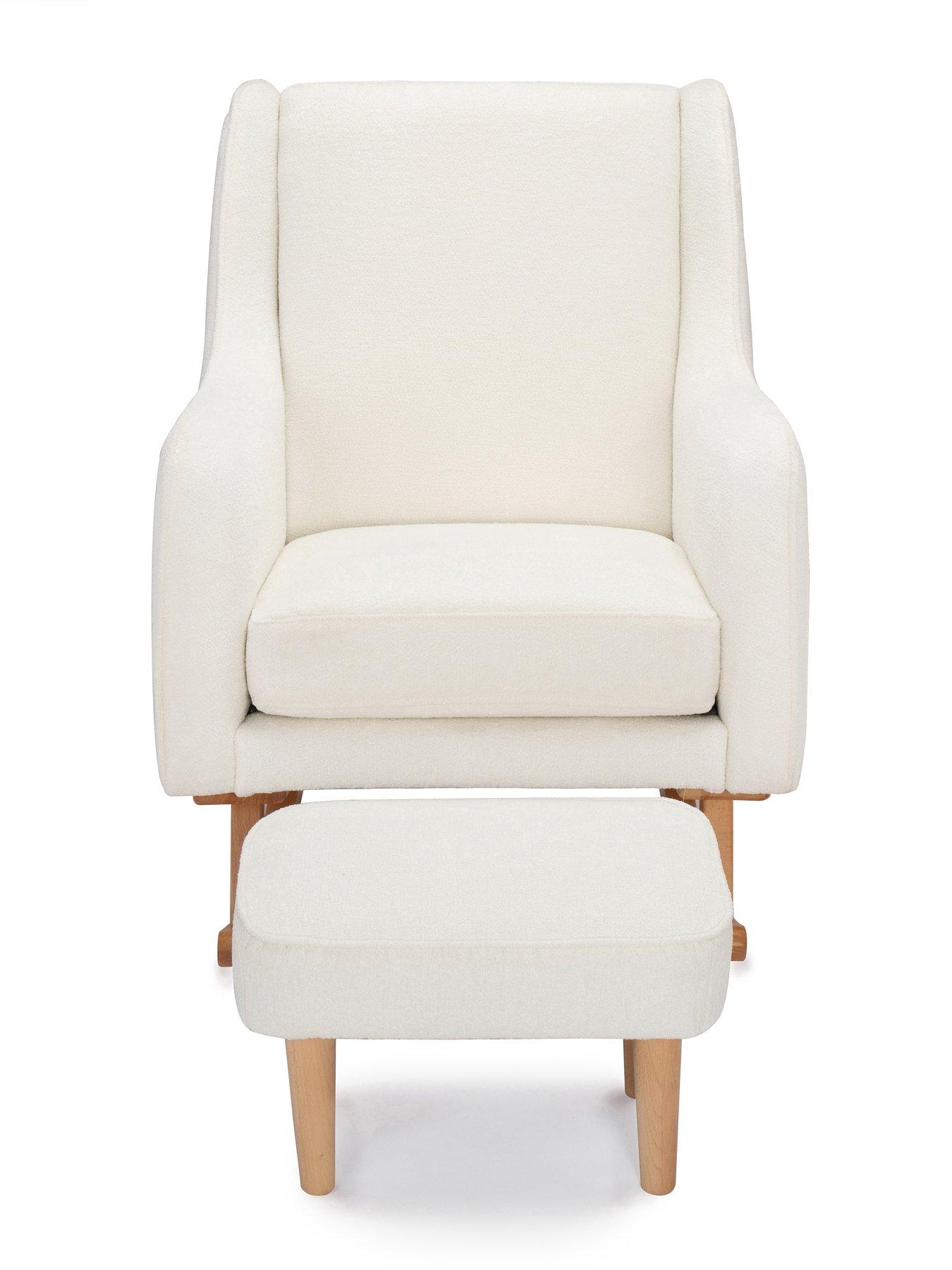 Image 6 of 6 of Babymore Ida Nursing Chair with Stool - Boucl&eacute;