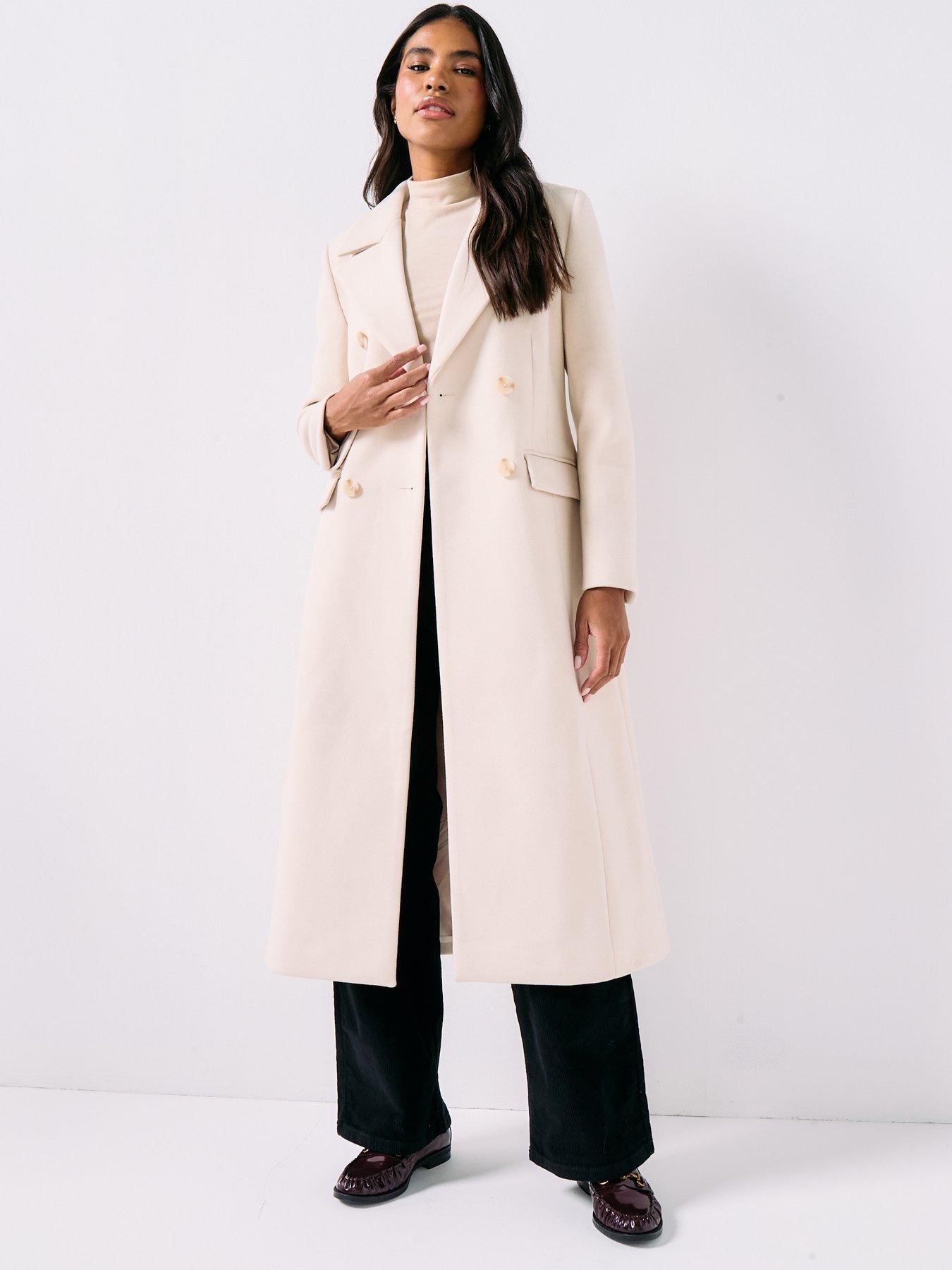  image of forever-new-hannah-longline-coat-cream