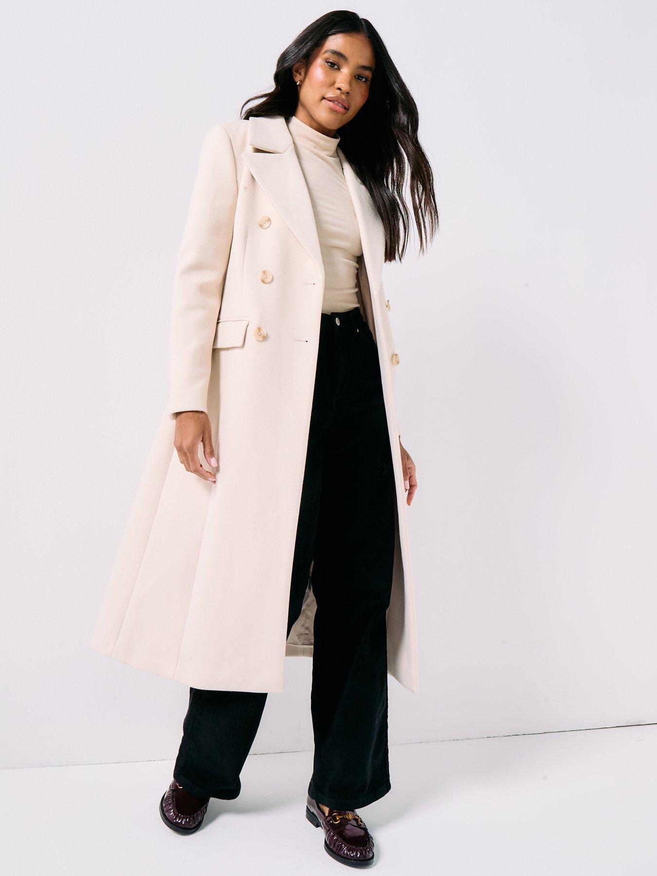  image of forever-new-hannah-longline-coat-cream