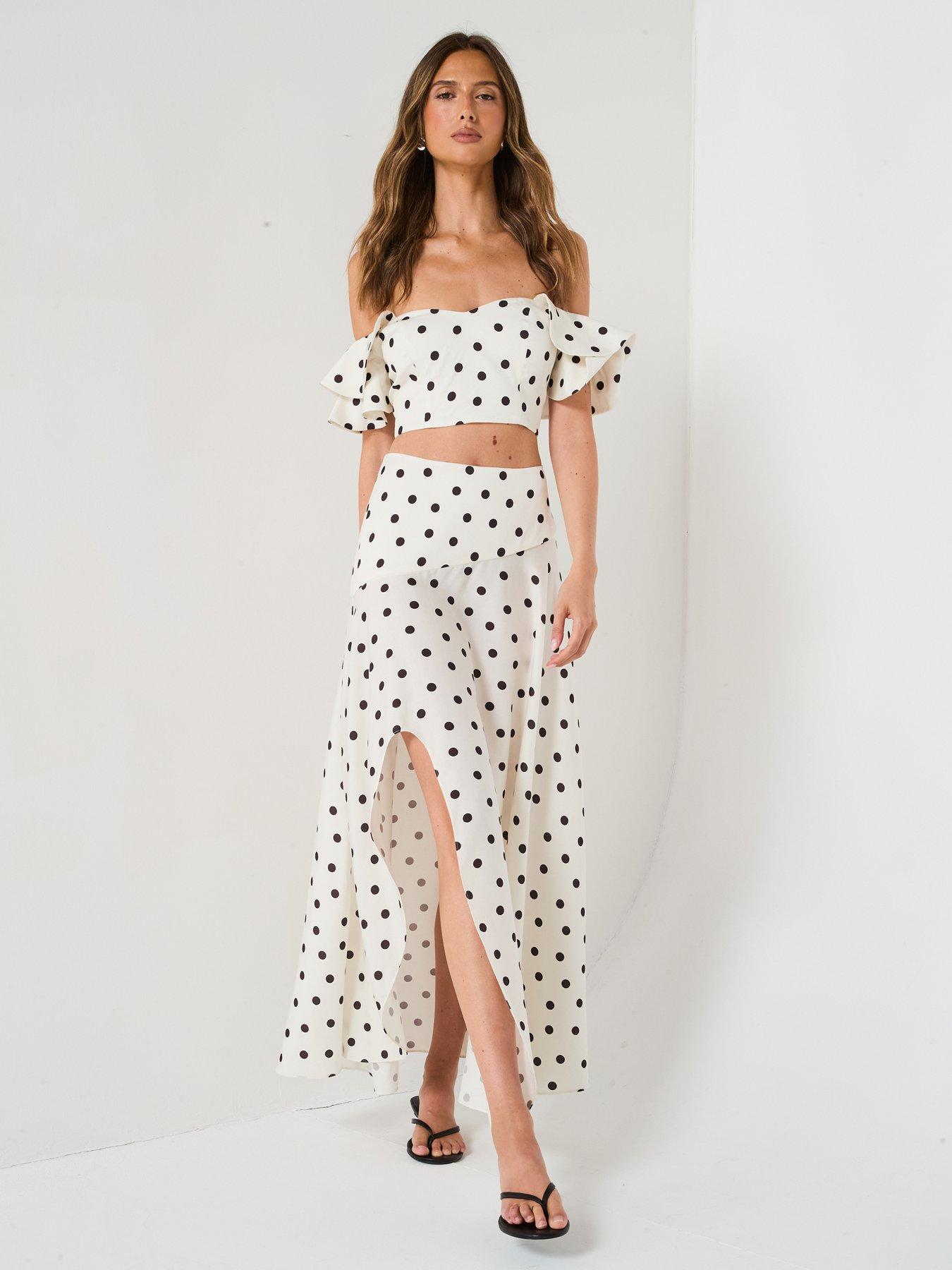 Image 3 of 6 of Forever New Indiana Asymm Midi Skirt - Cream