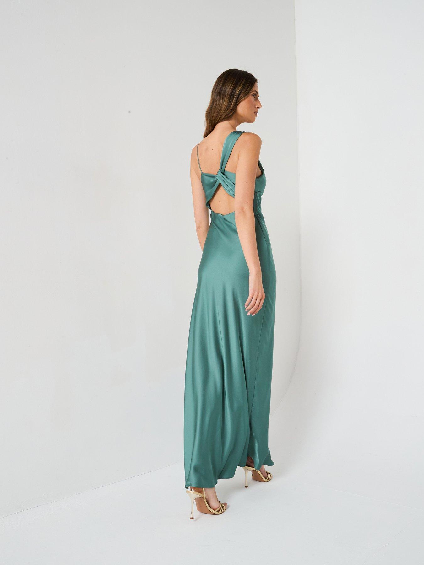 undefined Elle Satin Maxi - Green