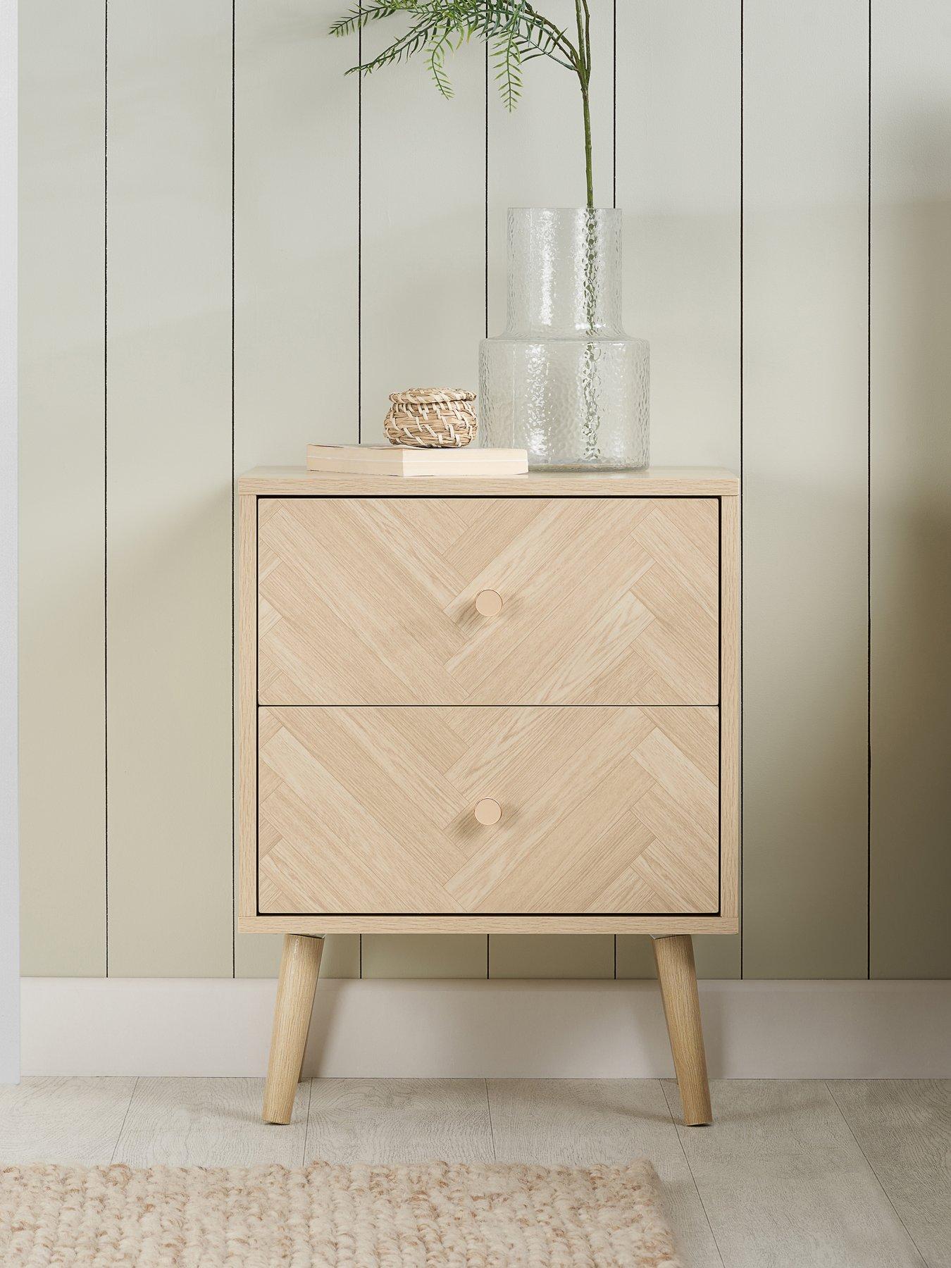 Image 1 of 4 of Birlea Herringford 2 Drawer Bedside