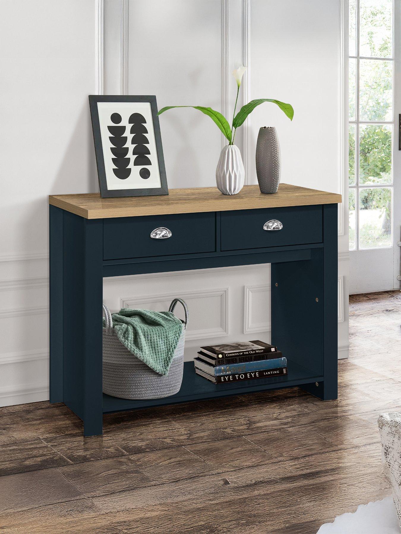 birlea-highgate-2-drawer-console-table