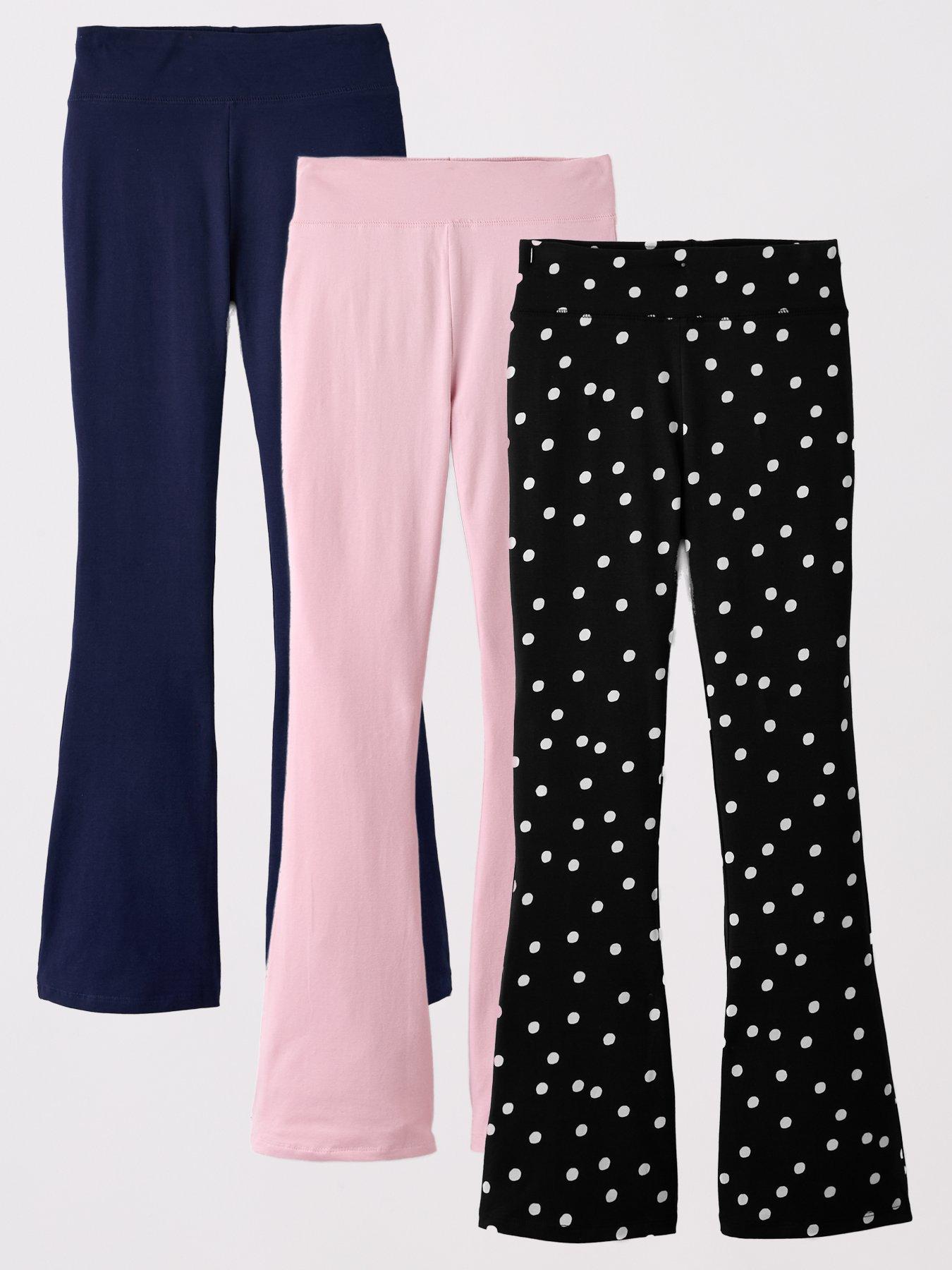 the-very-collection-girls-3-pack-flared-leggings-multi