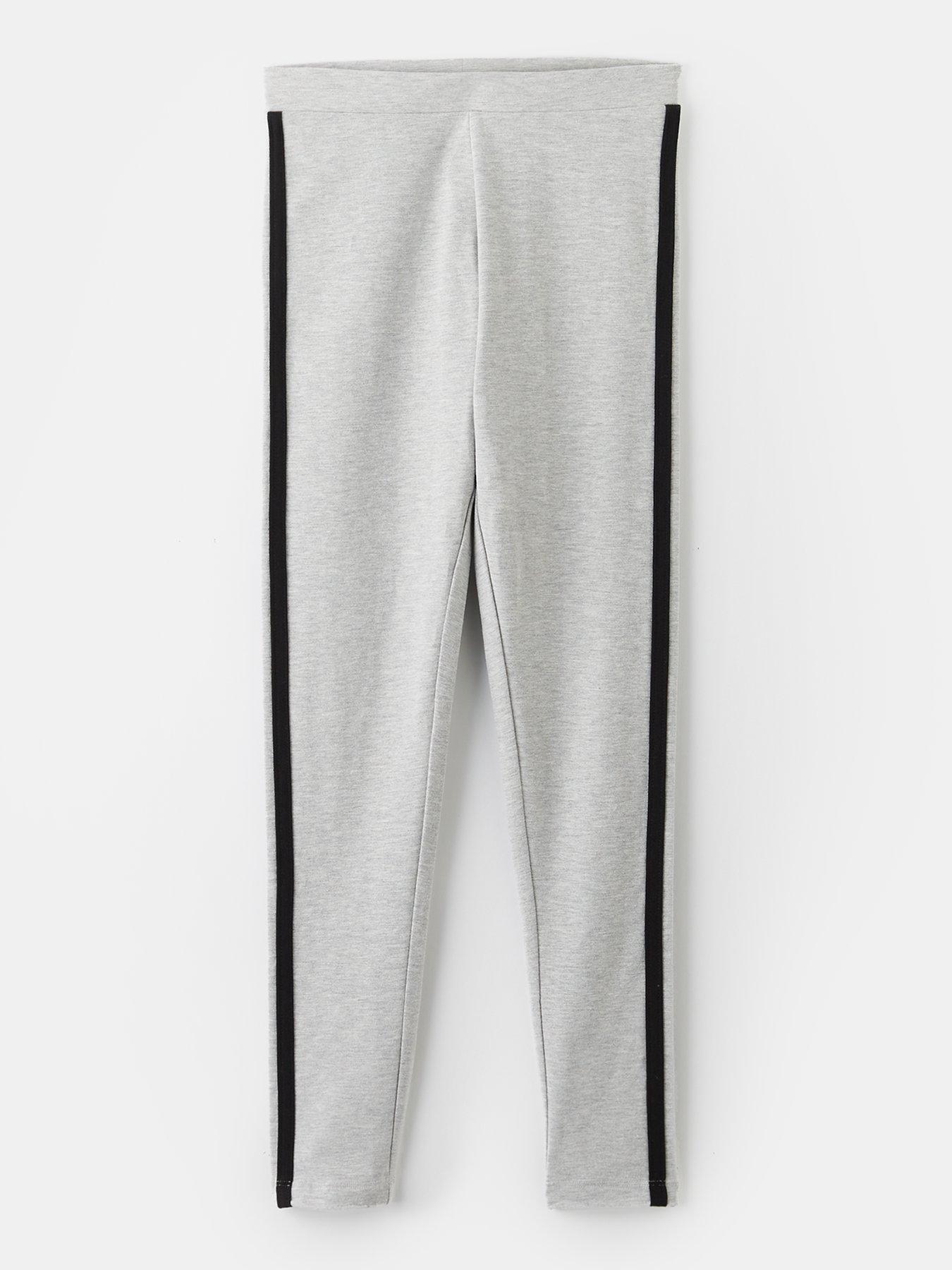  image of the-very-collection-girls-2-pack-cotton-legging-with-side-piping-detail-multi