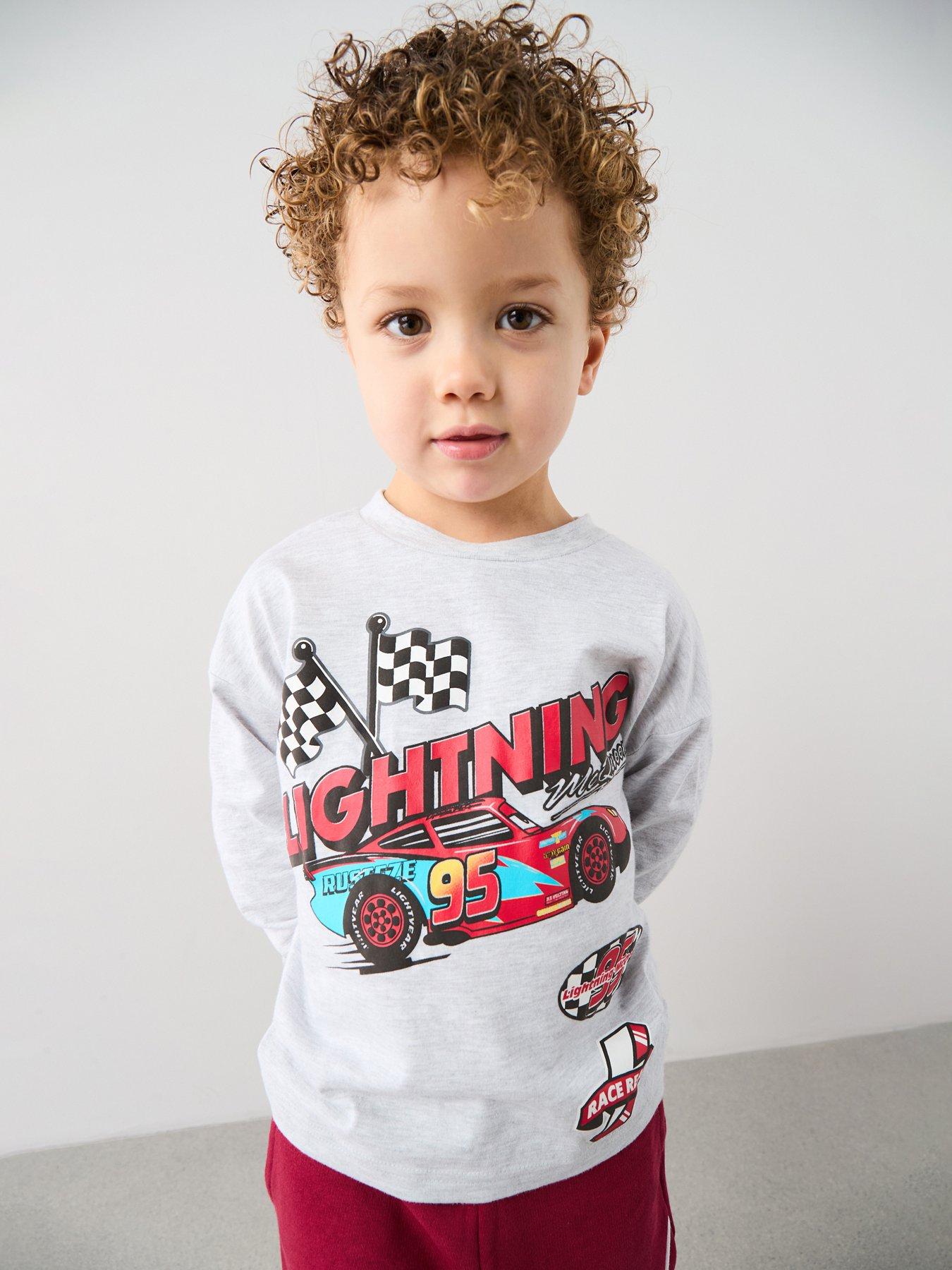 Disney Cars Lightning Mcqueen Long Sleeve Tee
