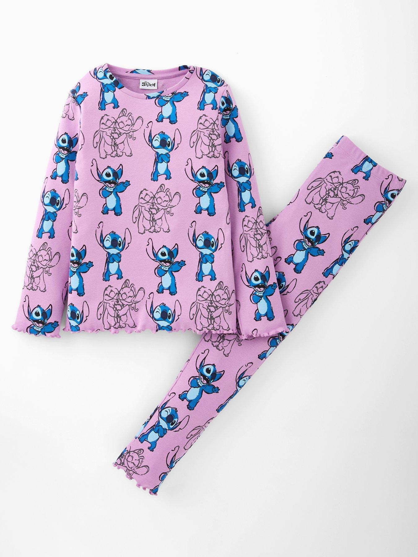 front image of disney-lilo-stitch-stitch-rib-all-over-print-pyjamas-purple
