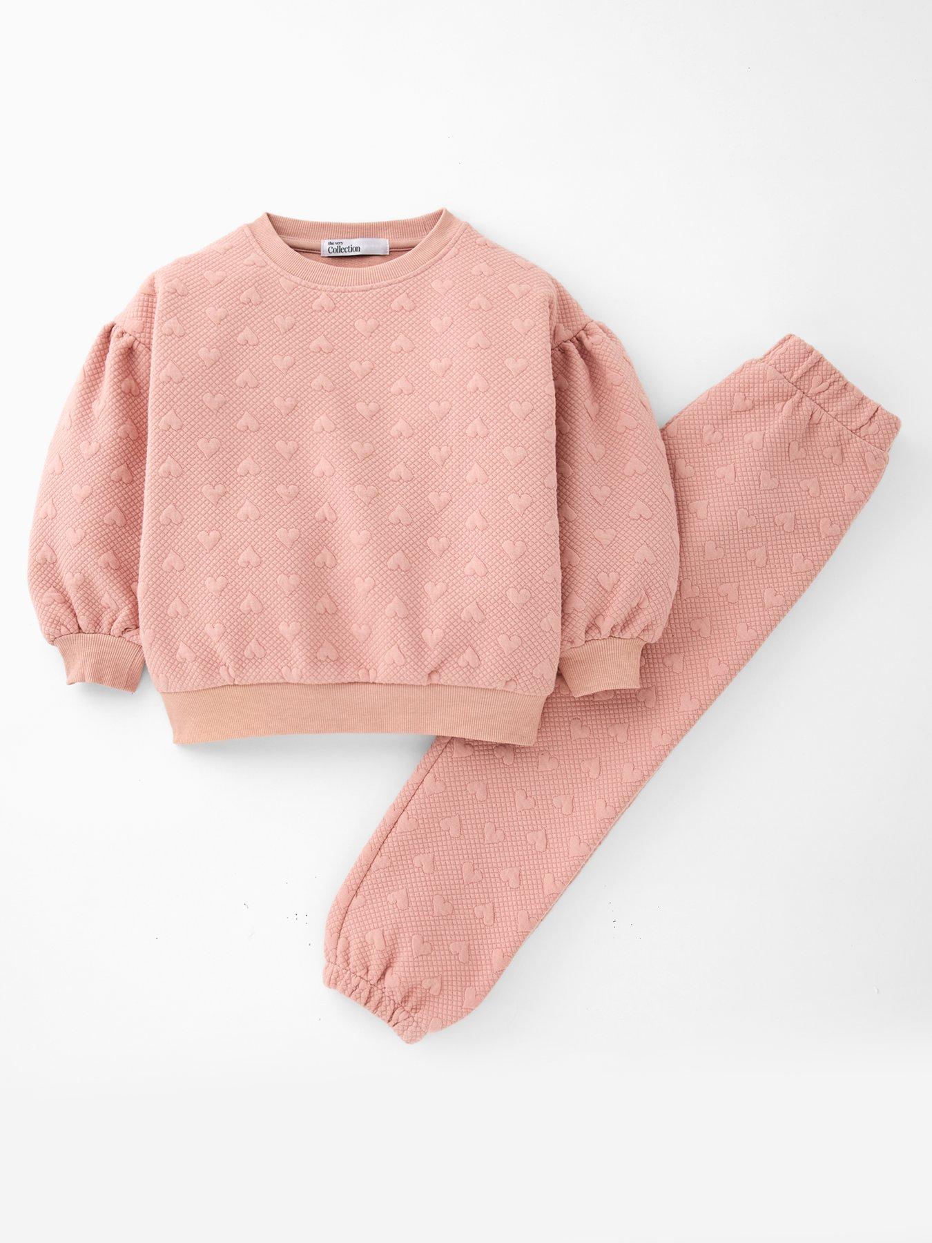 The Very Collection Girls Heart Jacquard Tracksuit