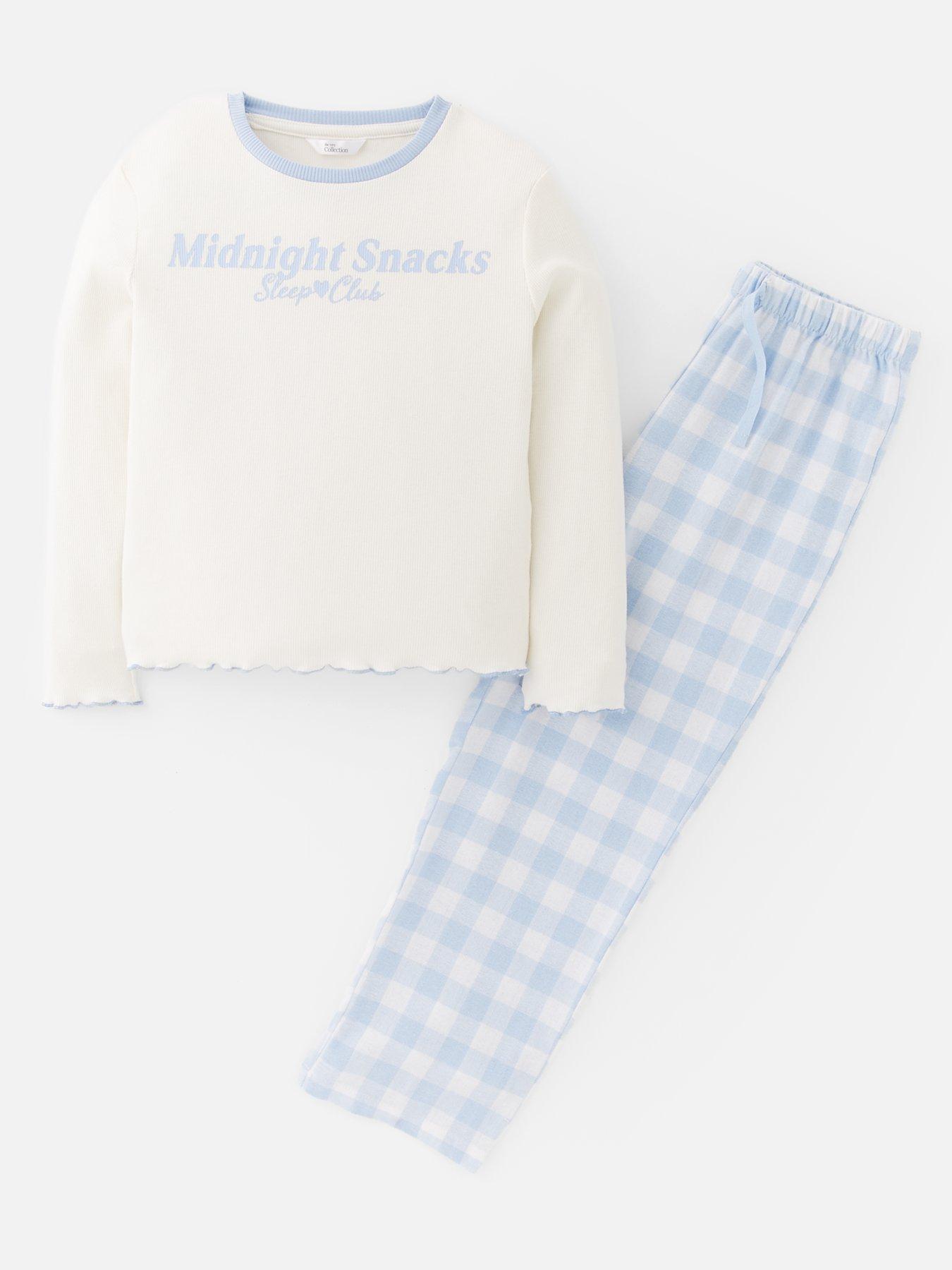  image of the-very-collection-slogan-rib-slogan-pyjamas-multi