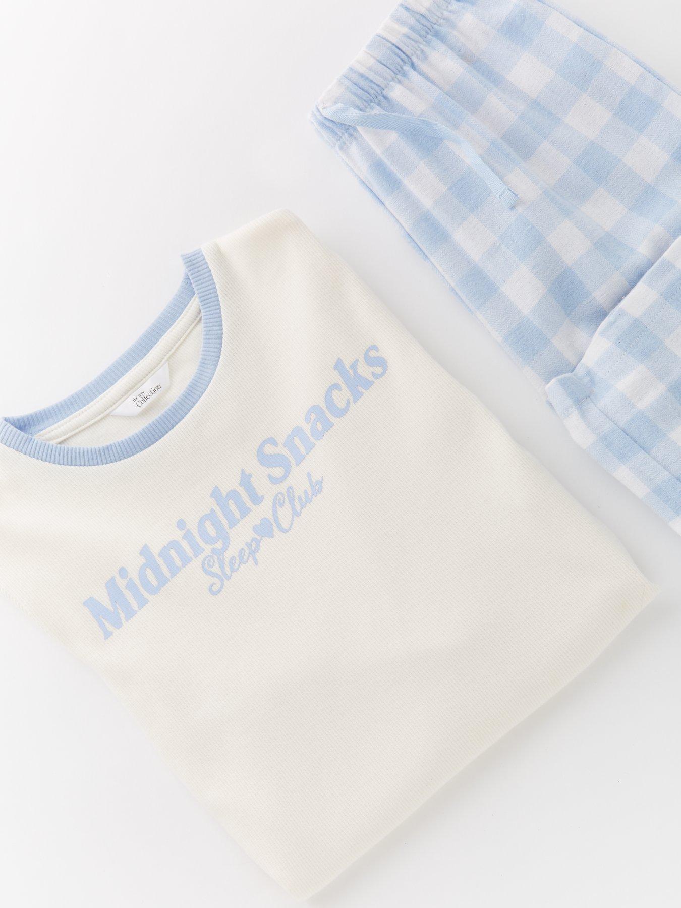  image of the-very-collection-slogan-rib-slogan-pyjamas-multi