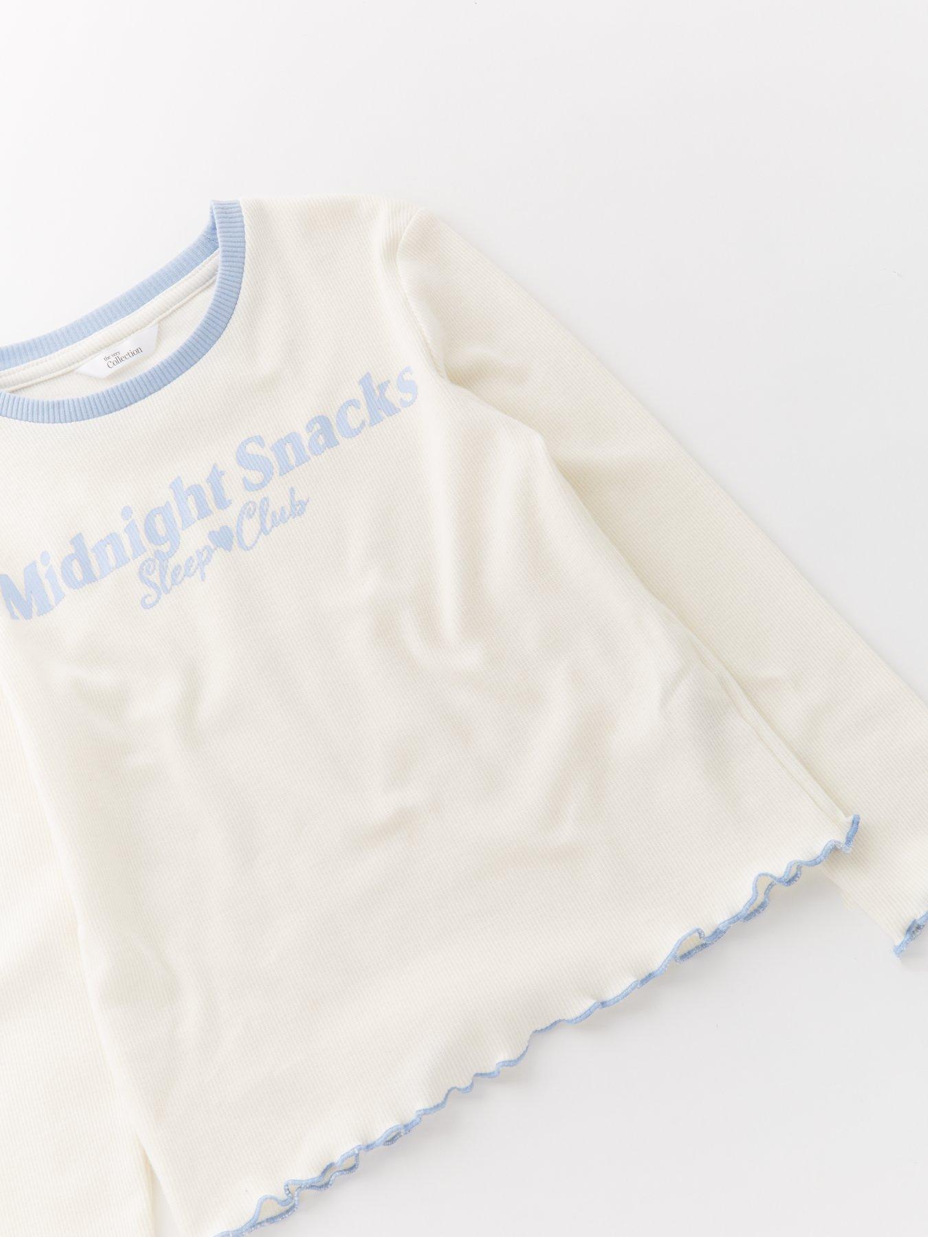  image of the-very-collection-slogan-rib-slogan-pyjamas-multi