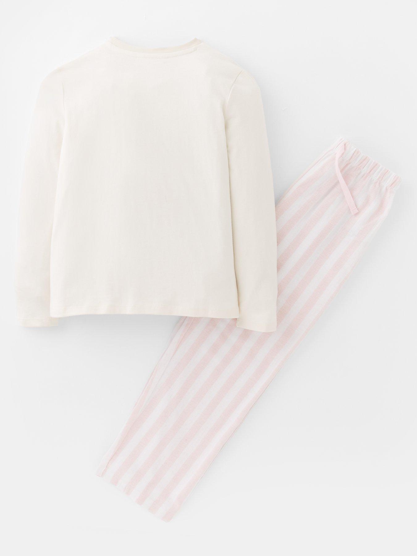 Image 2 of 4 of The Very Collection Girls Dreamer Graphic Print Stripe Pyjamas - Multi