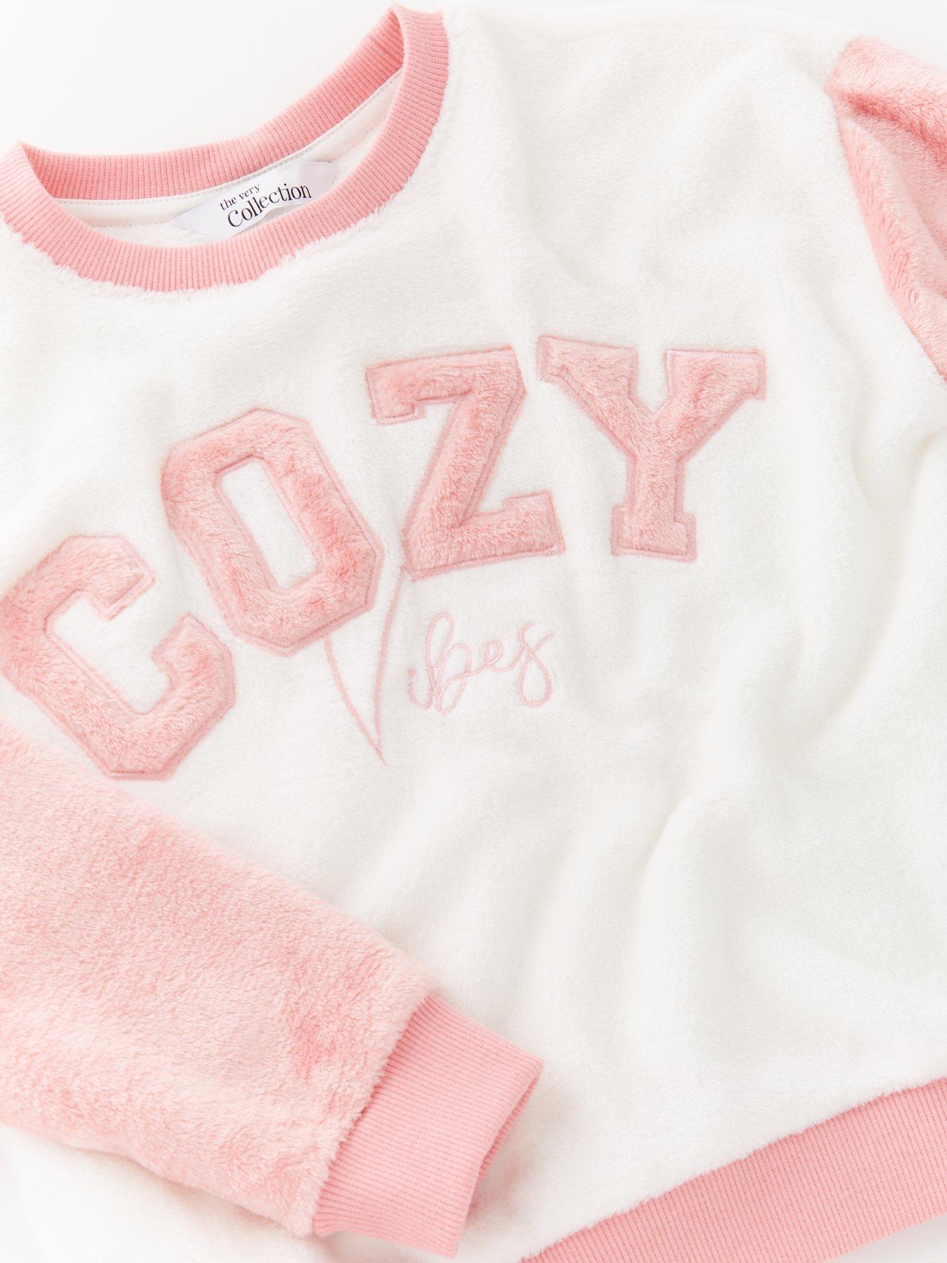 Image 4 of 4 of The Very Collection Girls Cozy Fleece Pyjamas - Multi