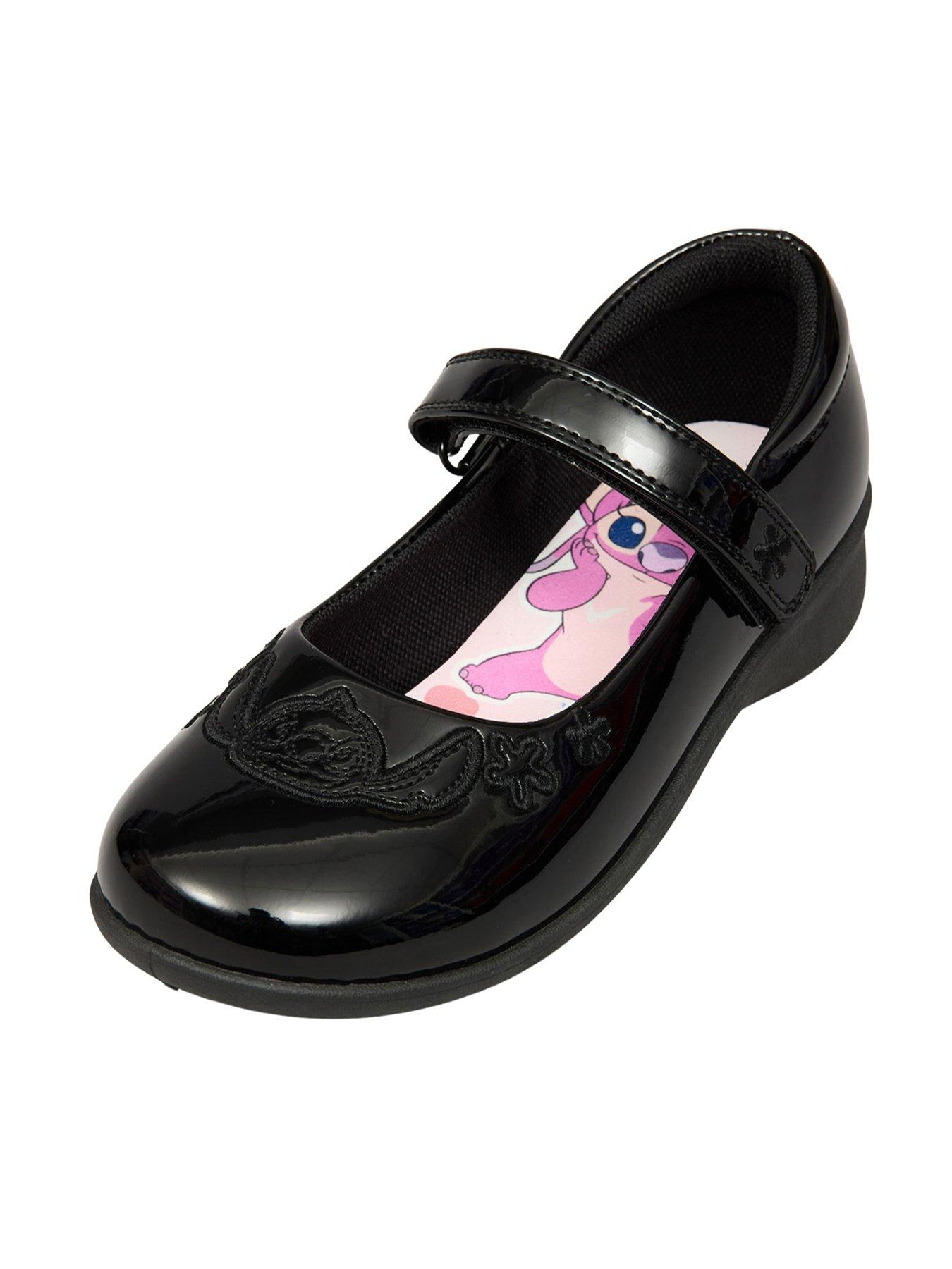 undefined Disney Lilo And Stitch School Shoes - Black