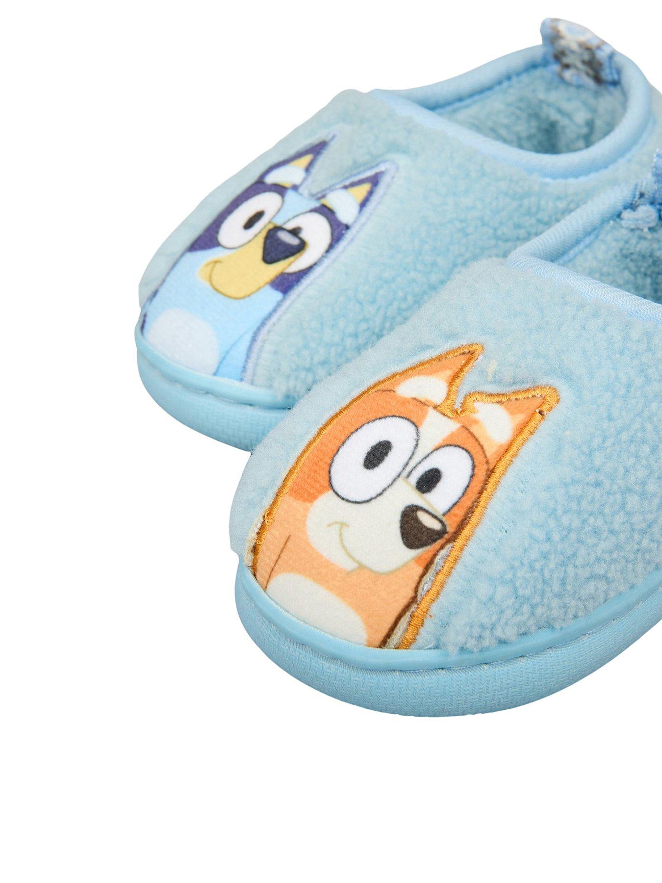 Bluey Boy Slip On Slippers - Blue