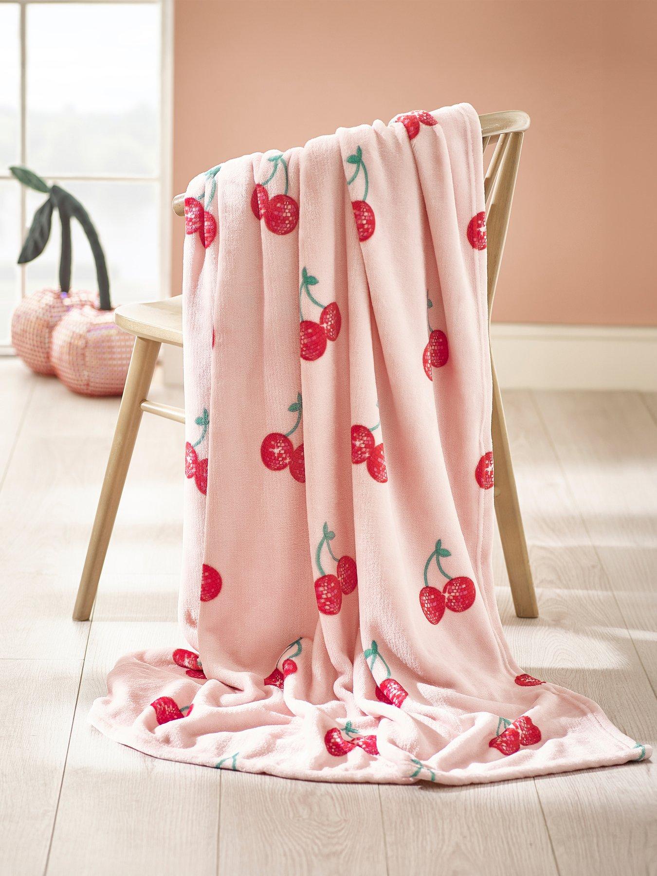 Image 1 of 3 of Catherine Lansfield Disco Cherries Throw- 200x240cm