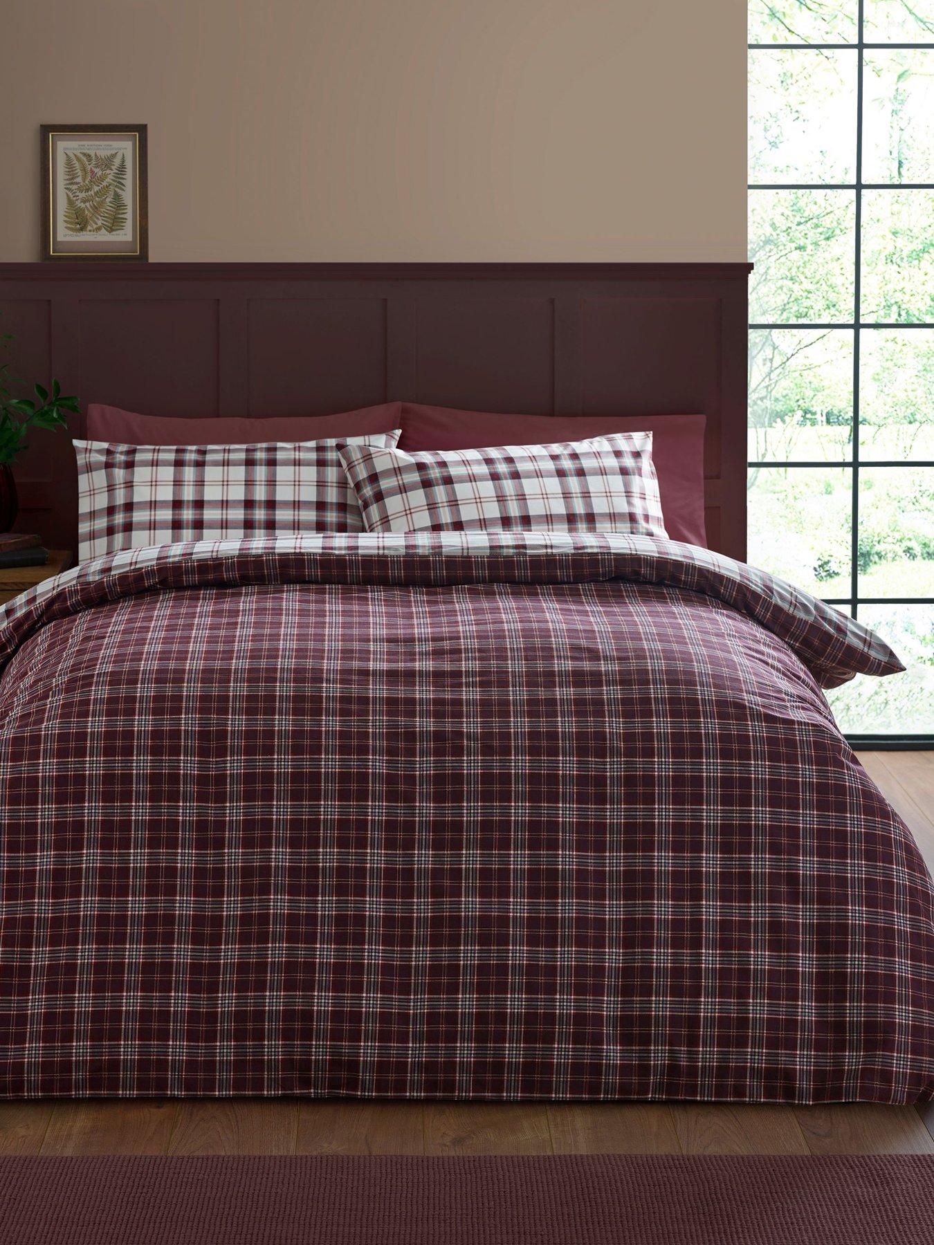 Image 4 of 6 of Catherine Lansfield Kelso Check Duvet Set- King