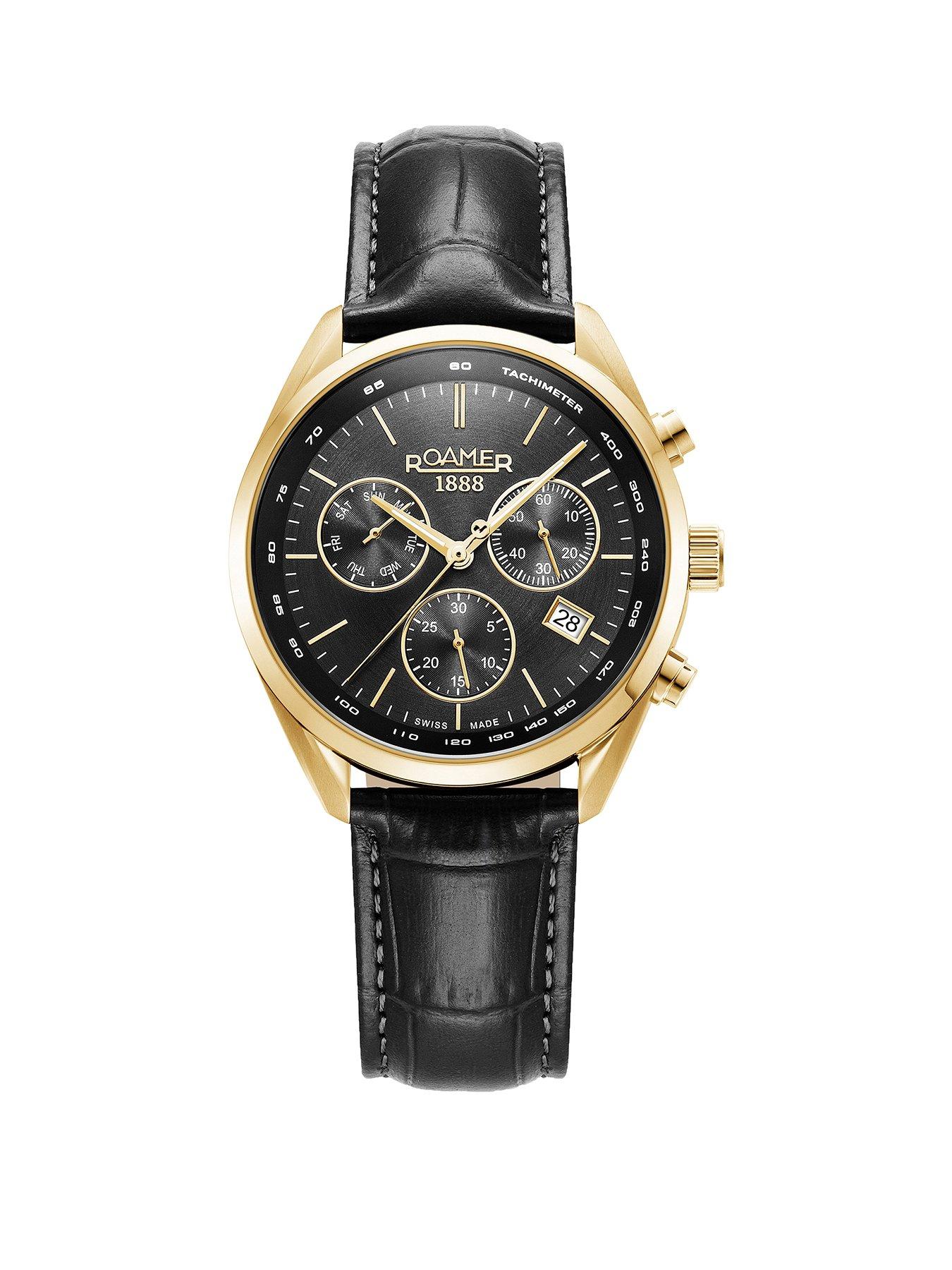 Image 1 of 4 of Roamer of Switzerland Pro Chrono Gents Black Dial watch
