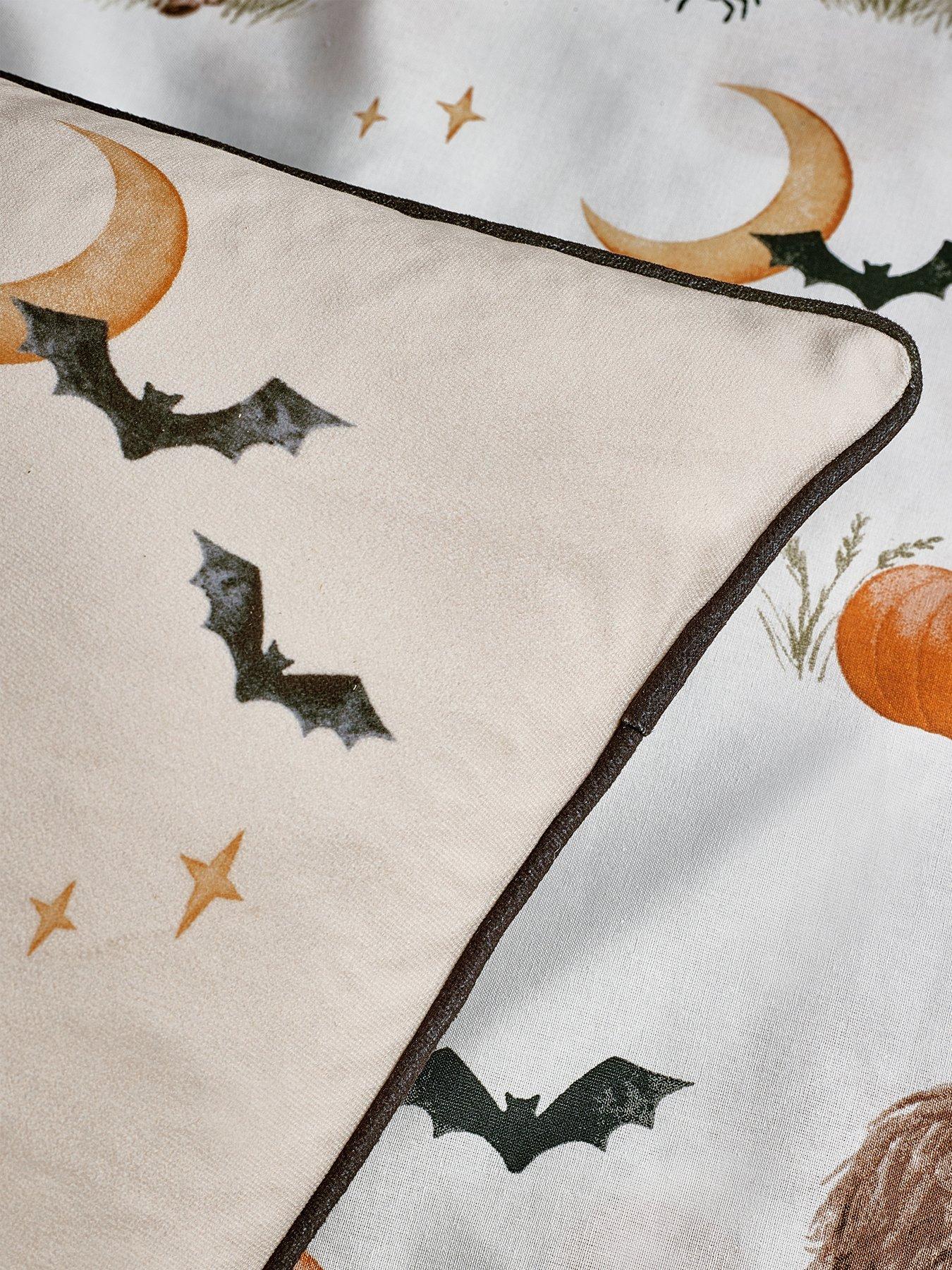  image of catherine-lansfield-halloween-highland-cow-filled-cushion--45x45cm