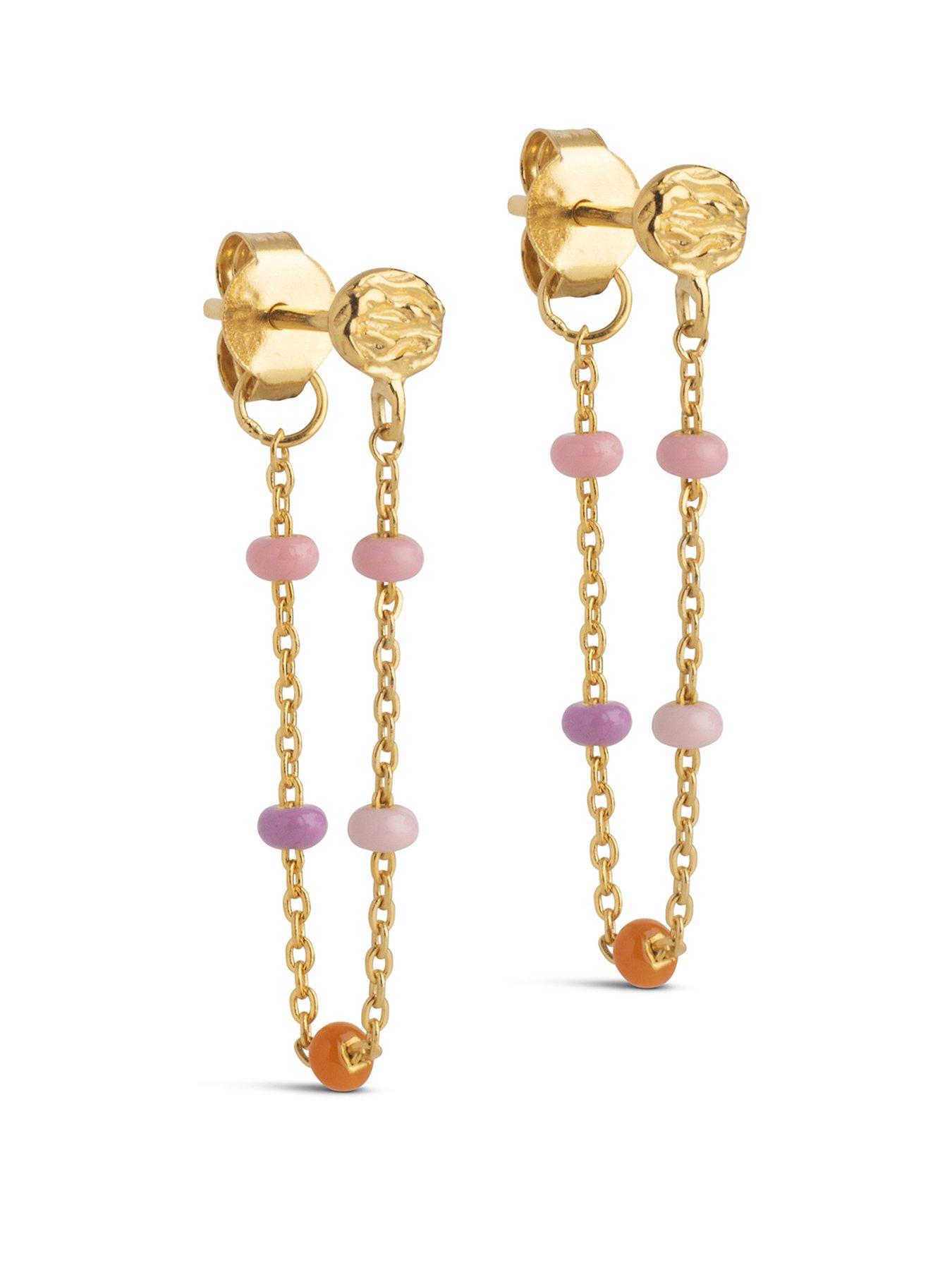 ENAMEL Copenhagen Lola Bracelet 18Ct Gold Plated 925 Sterling Silver - Blush