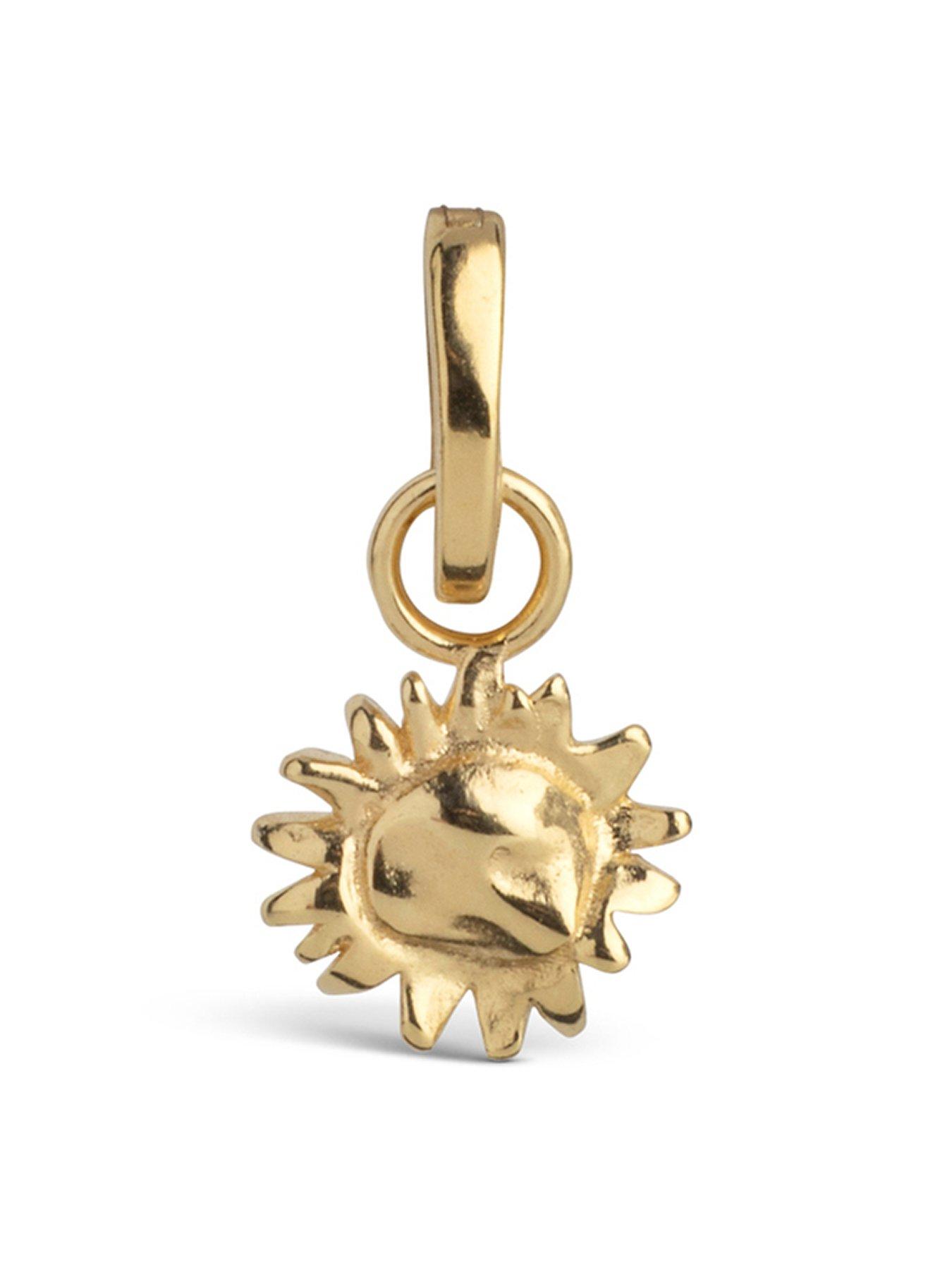 undefined Sunny Sunshine Charm 18ct Gold Plated 925 Sterling Silver