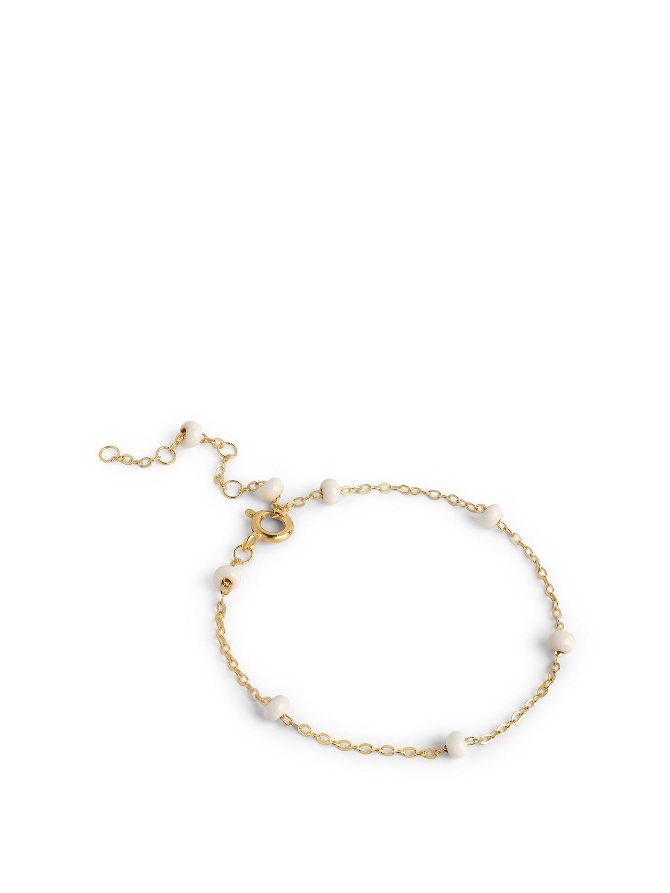  image of enamel-copenhagen-lola-bold-bracelet-18ct-gold-plated-925-sterling-silver-daisy
