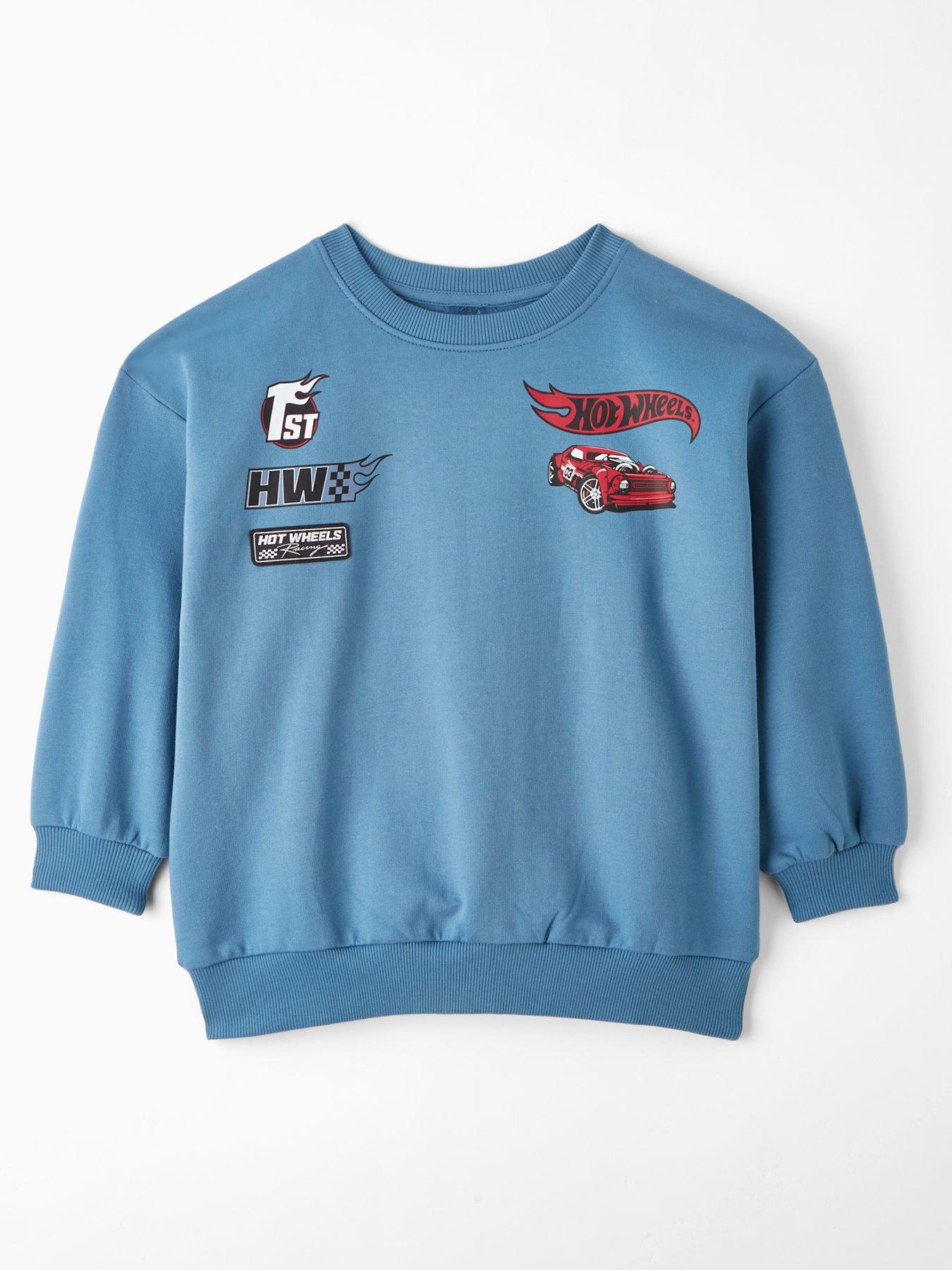 Hot Wheels Print Sweatshirt - Blue
