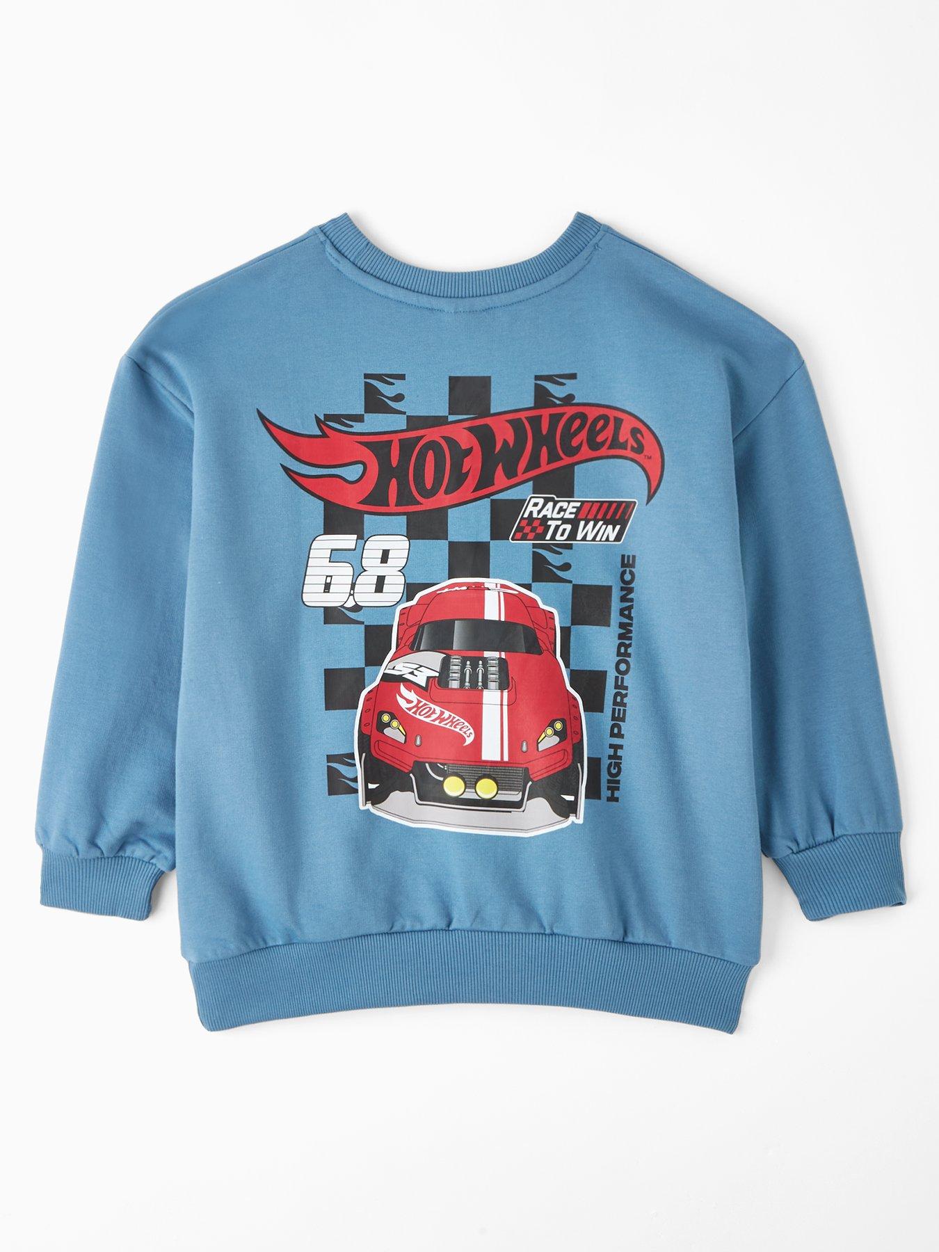 Image 2 of 4 of Hot Wheels Print Sweatshirt - Blue