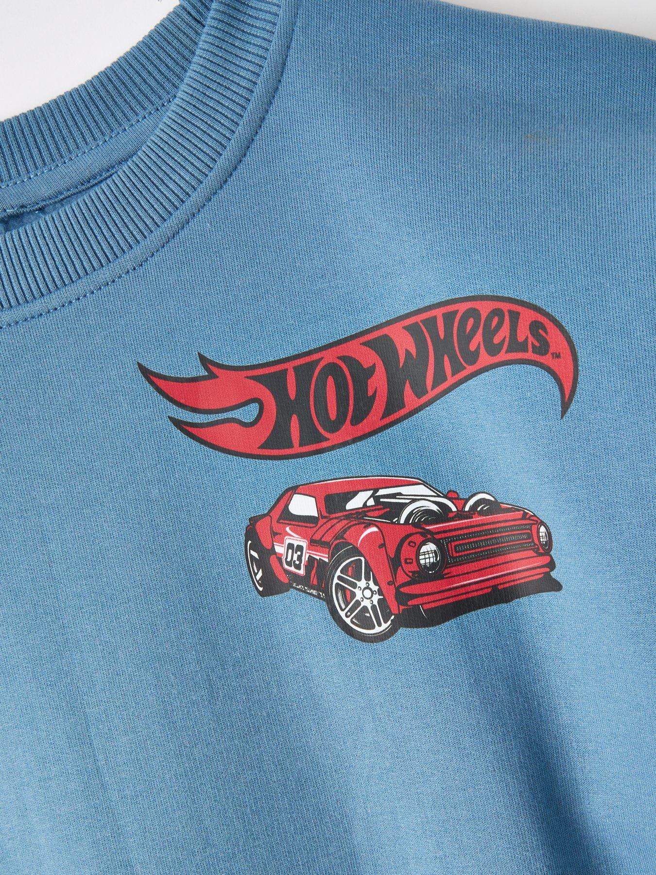 Image 4 of 4 of Hot Wheels Print Sweatshirt - Blue