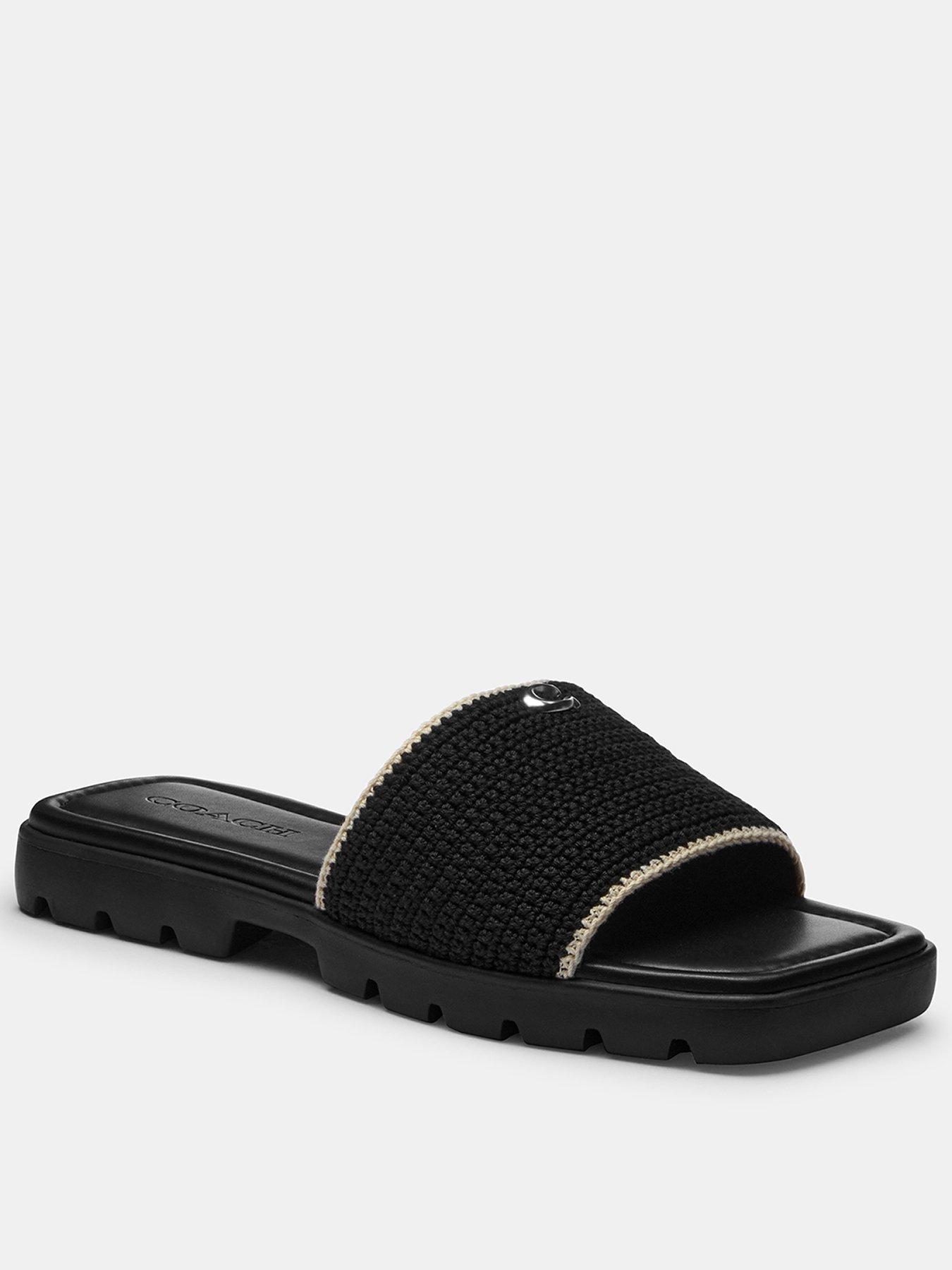 Image 2 of 6 of COACH Florence Crochet Sandal - Black