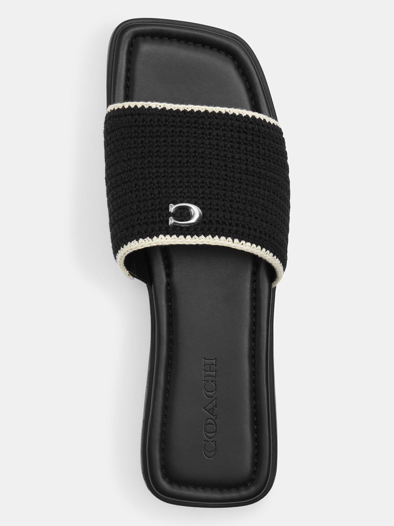 Image 5 of 6 of COACH Florence Crochet Sandal - Black