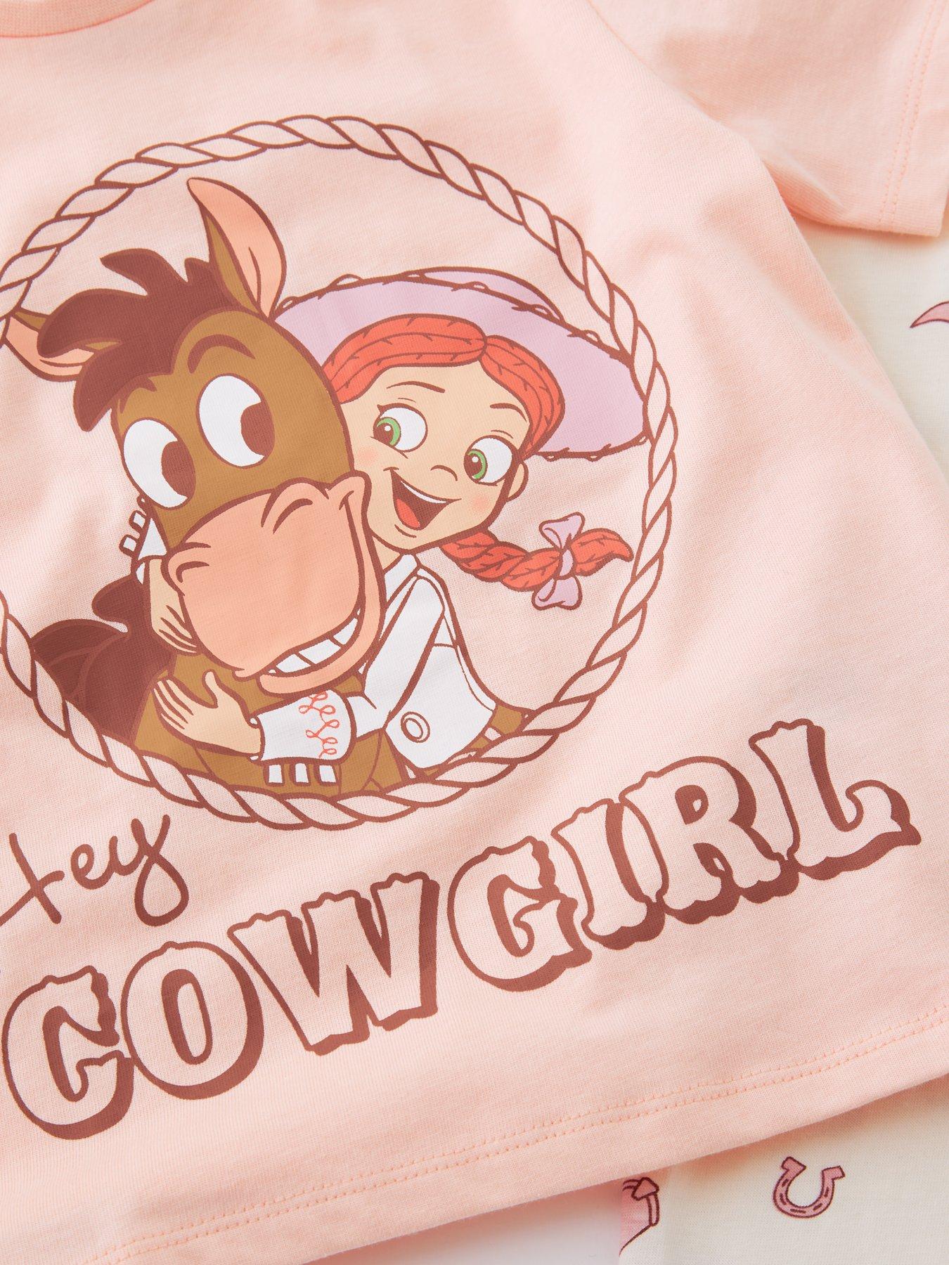 image of toy-story-disney-toy-story-jessie-short-sleeve-pyjamas-pink