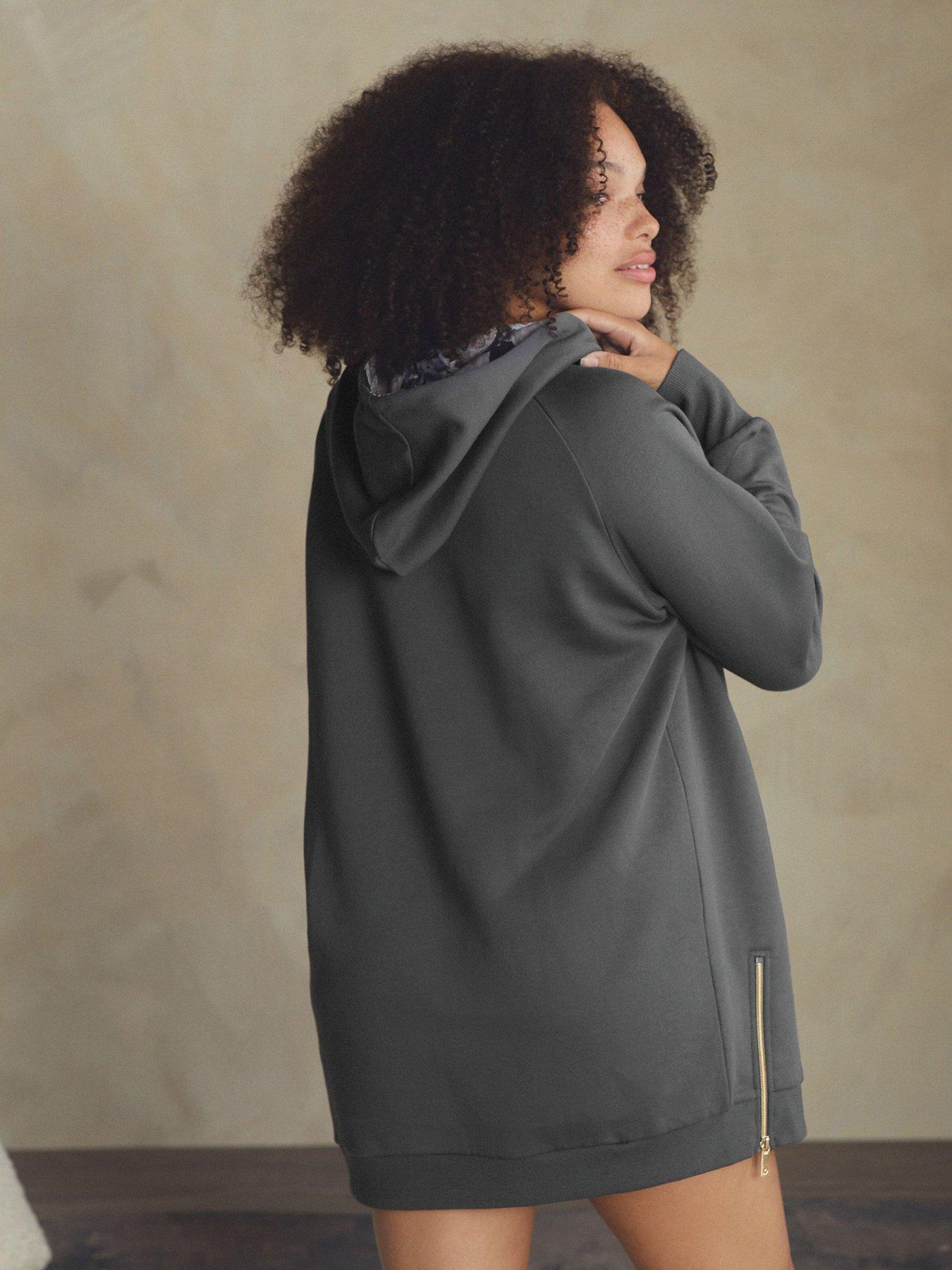  image of b-by-ted-baker-lounge-hoodie-grey