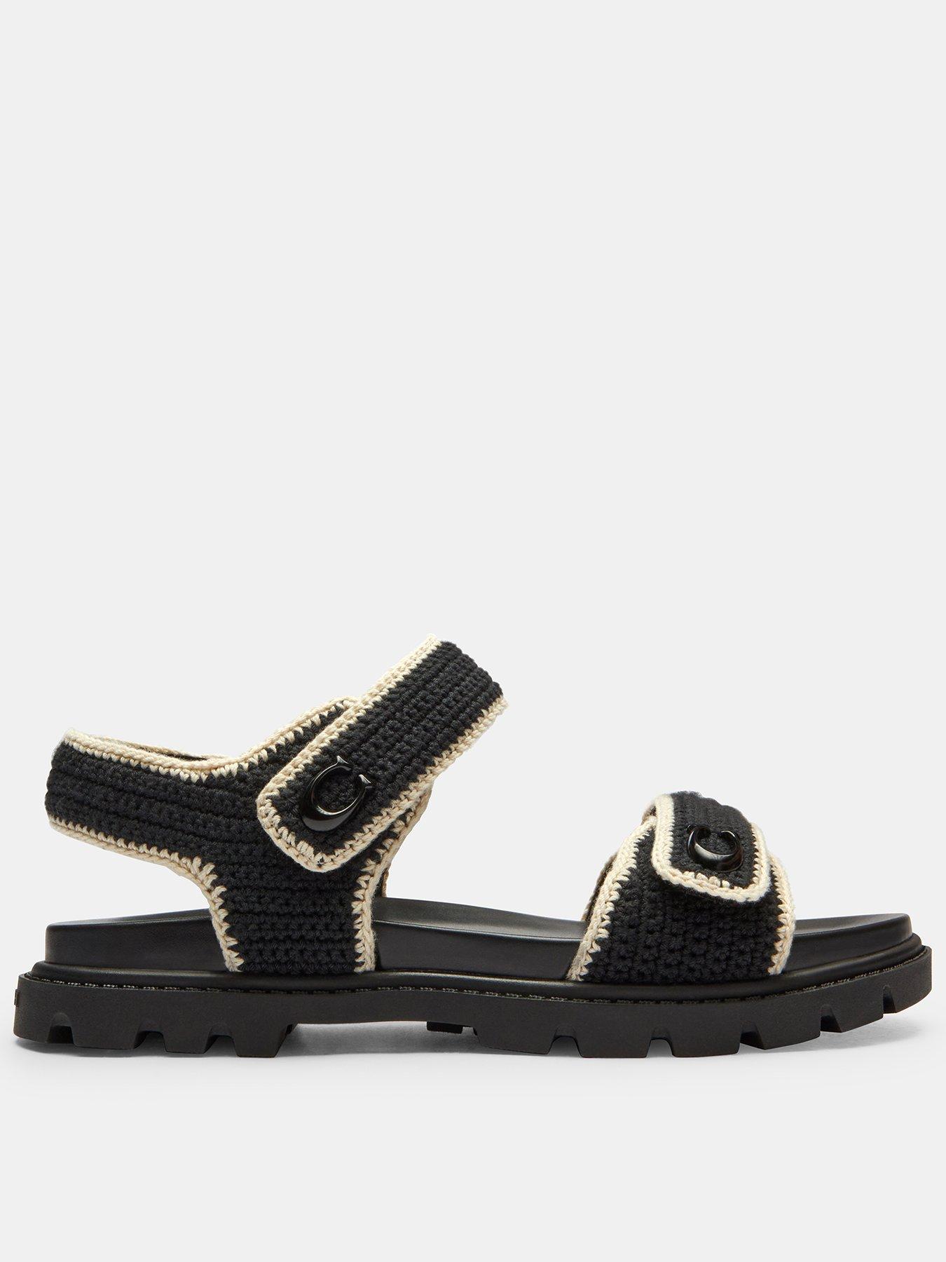 Image 1 of 5 of COACH Brynn Crochet Sandal