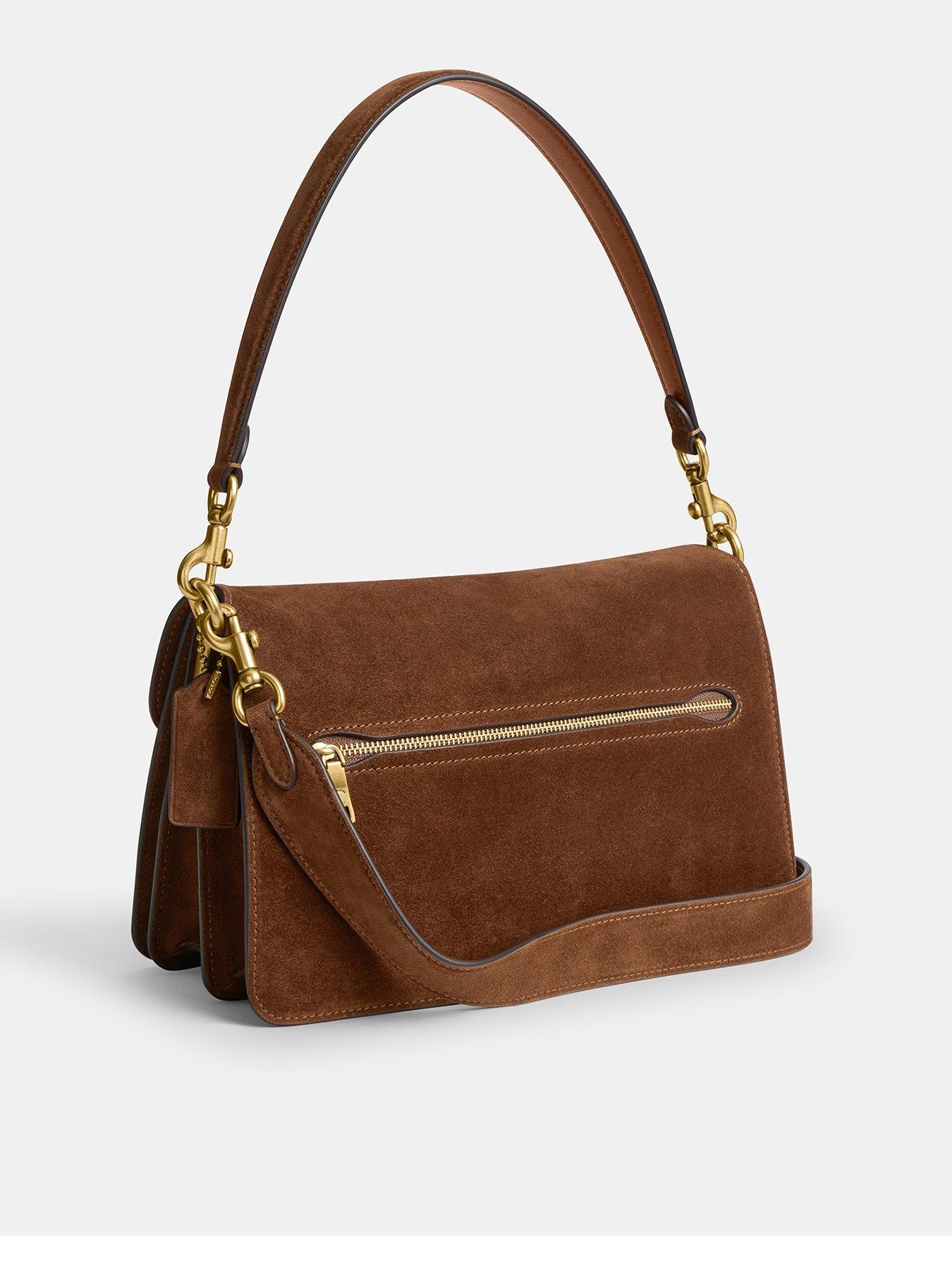Image 3 of 4 of COACH Suede Chain Tabby Shoulder Bag With Chain