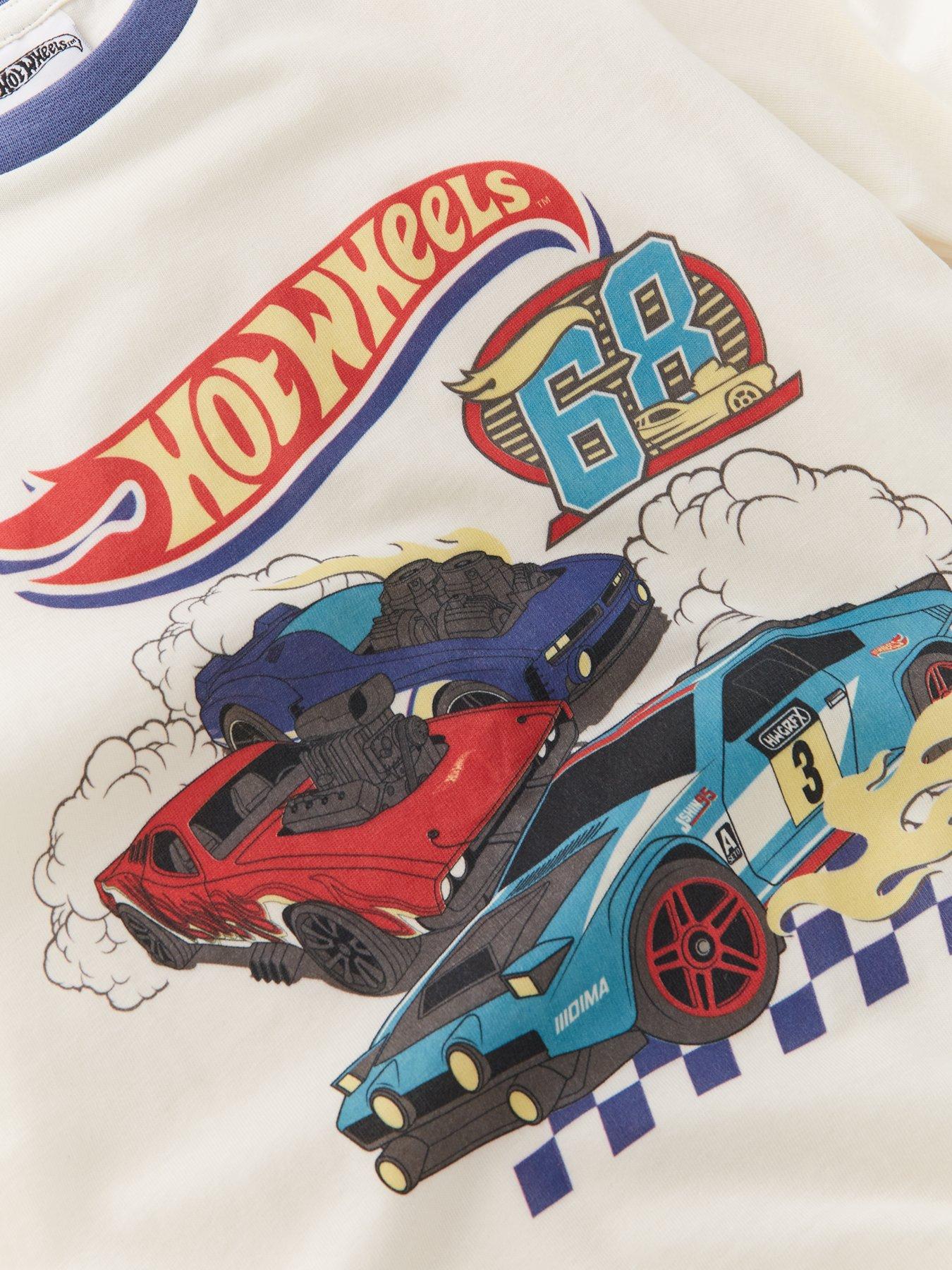  image of hot-wheels-short-sleeve-pyjamas-multi