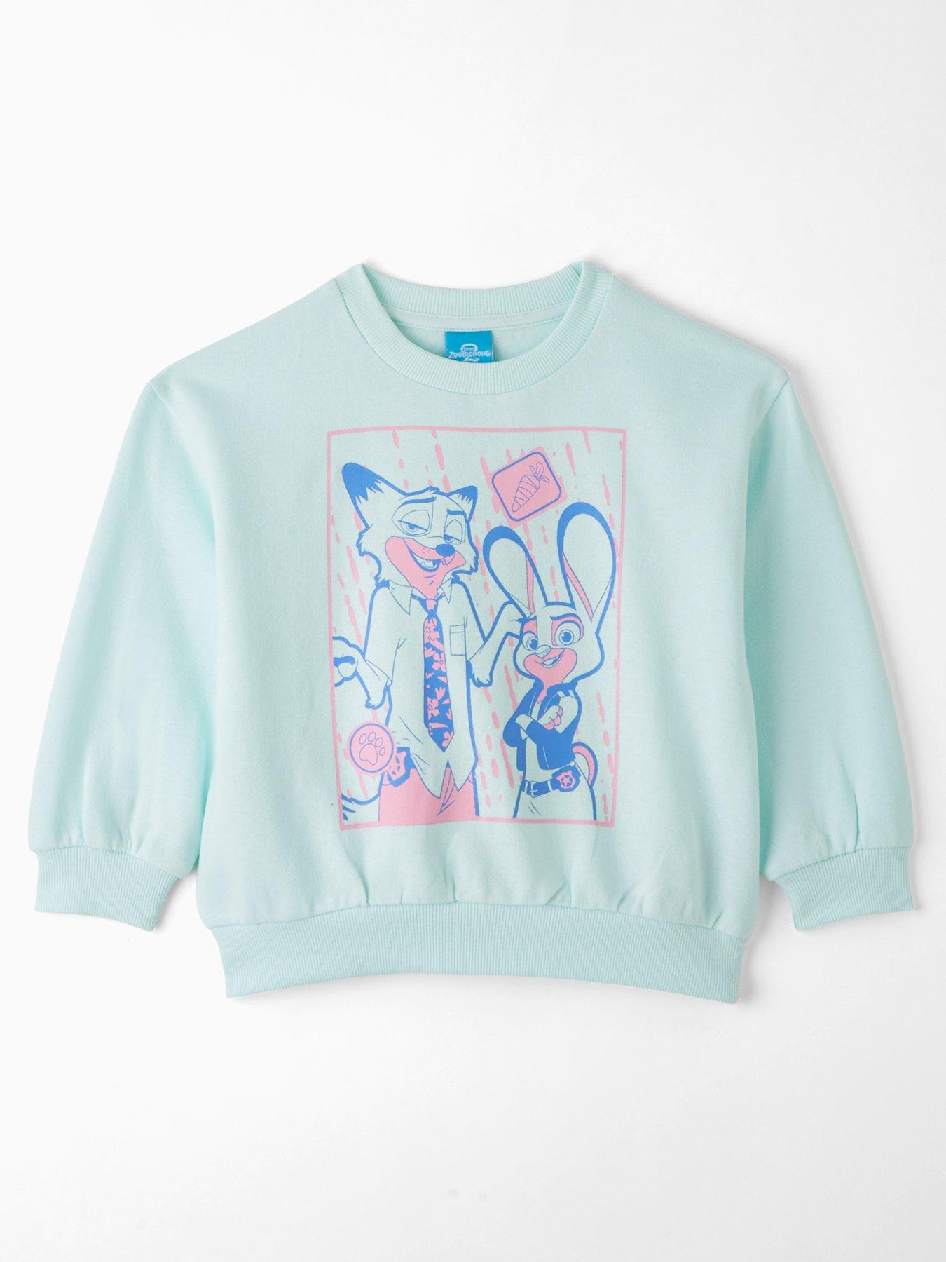 Disney Zootropolis Girls Sweatshirt - Blue