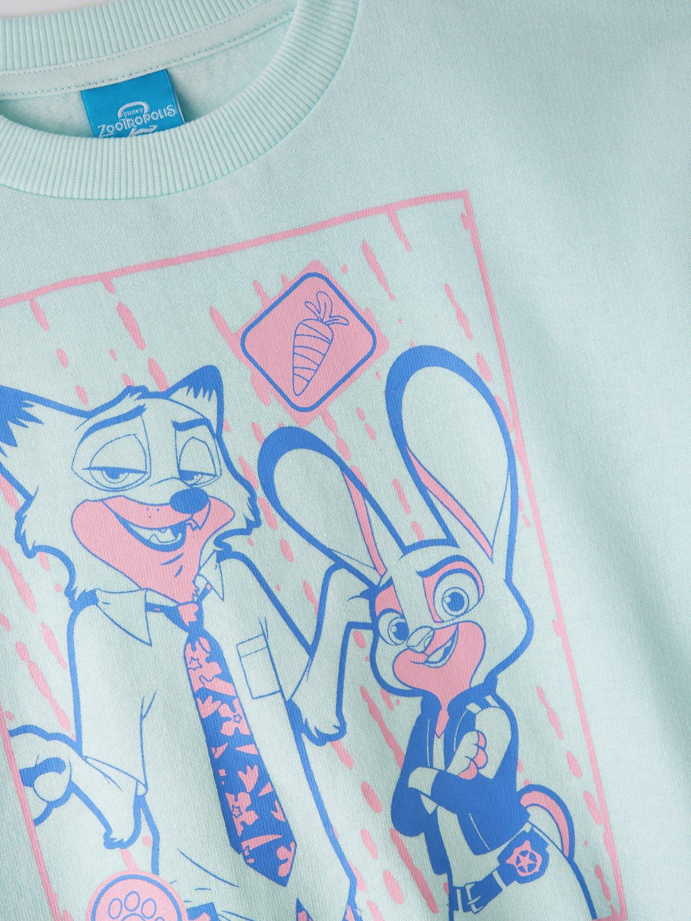 image of disney-zootropolis-girls-sweatshirt-blue