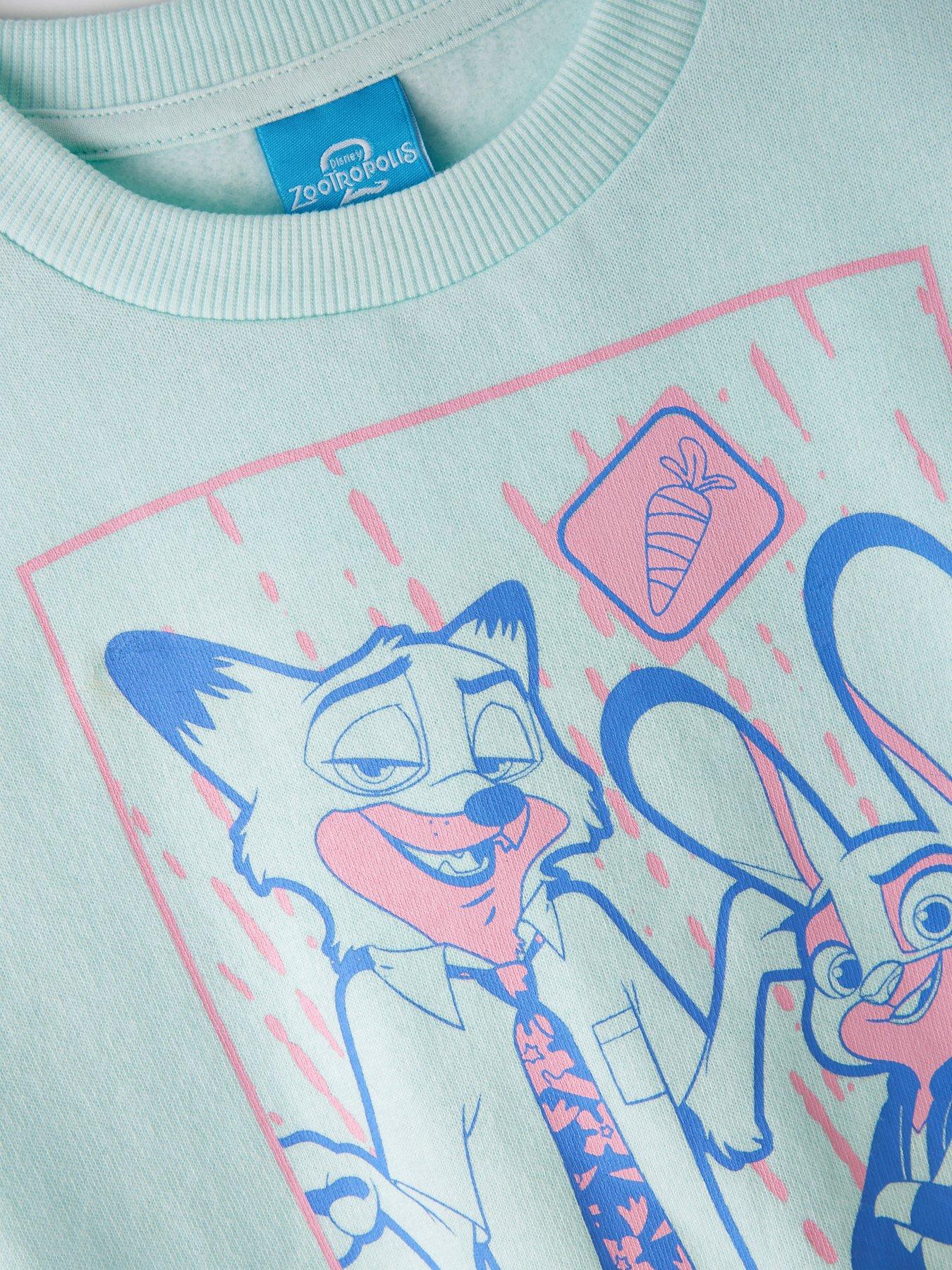  image of disney-zootropolis-girls-sweatshirt-blue