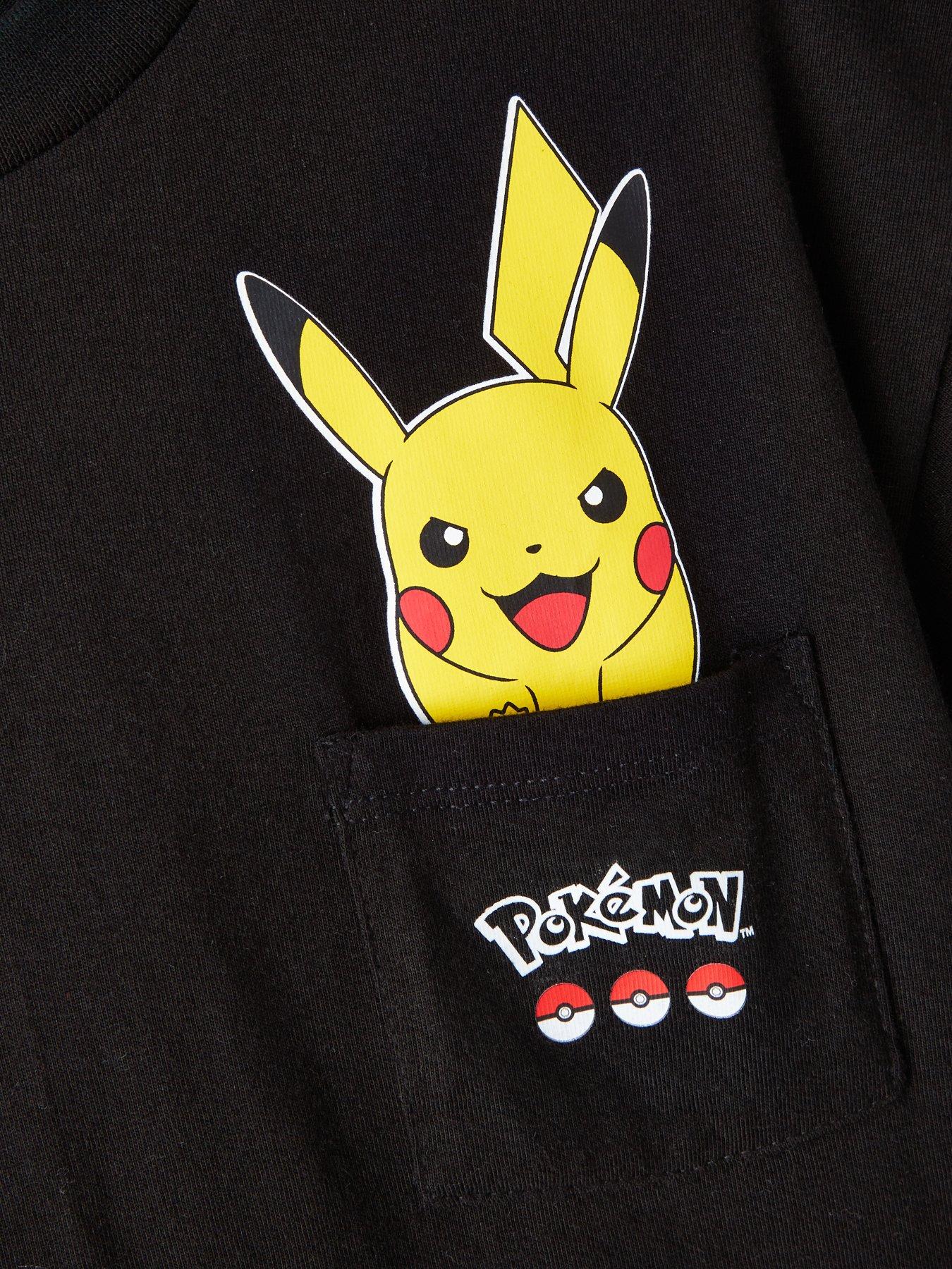  image of pokemon-short-sleeve-t-shirt-black