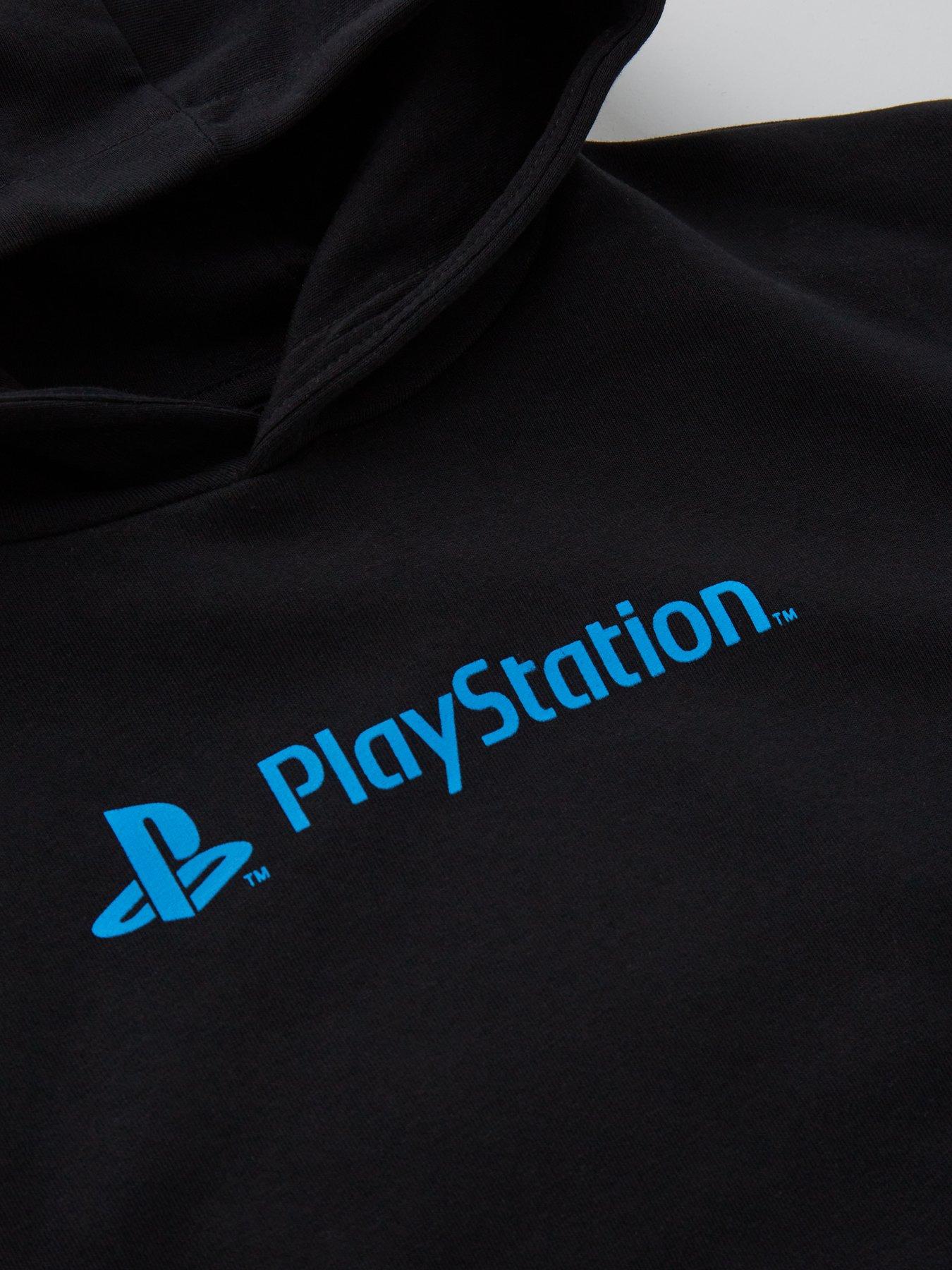  image of playstation-back-print-hoodienbsp--black