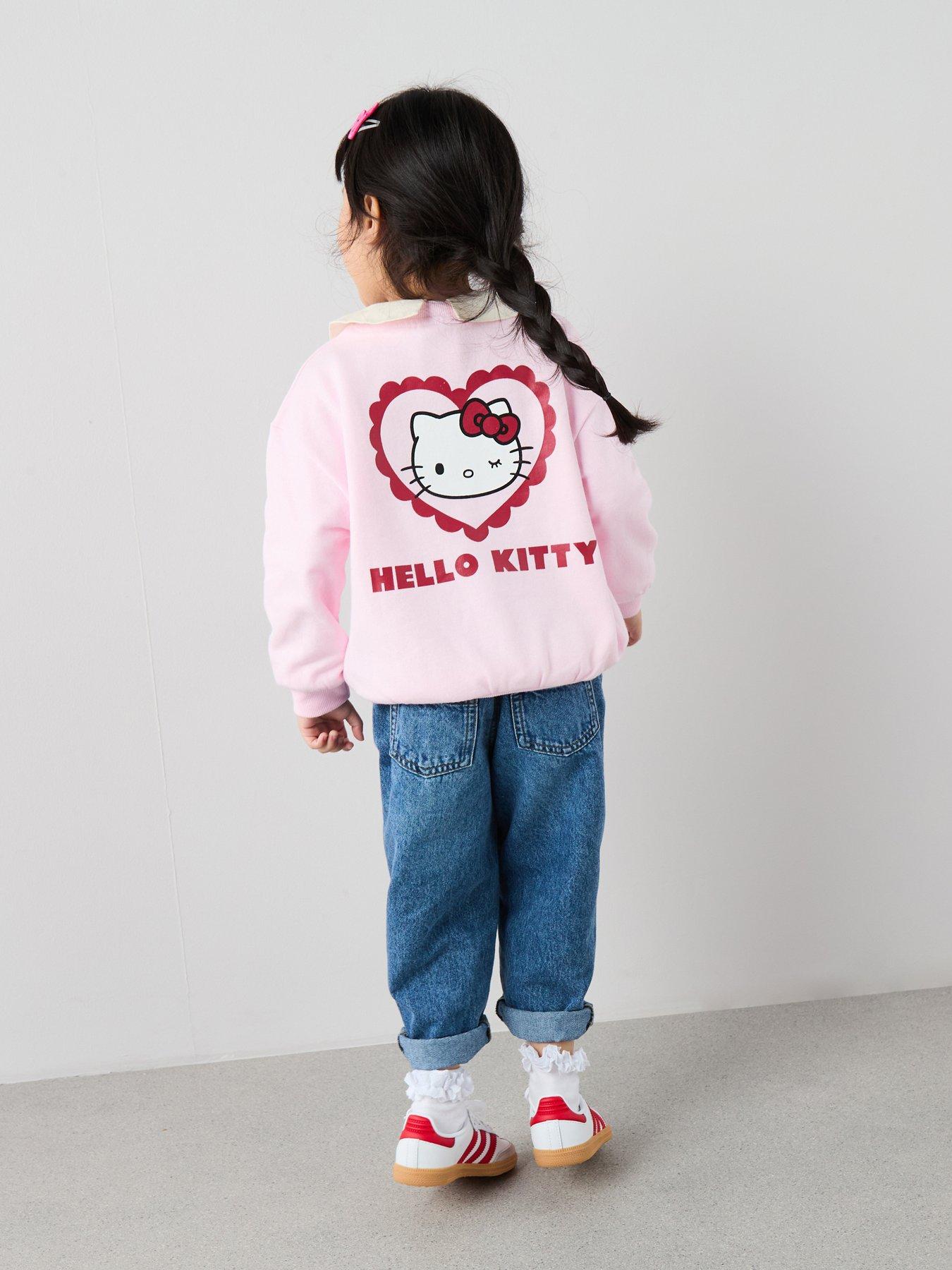 front image of hello-kitty-heart-back-print-sweatshirtnbsp--pink