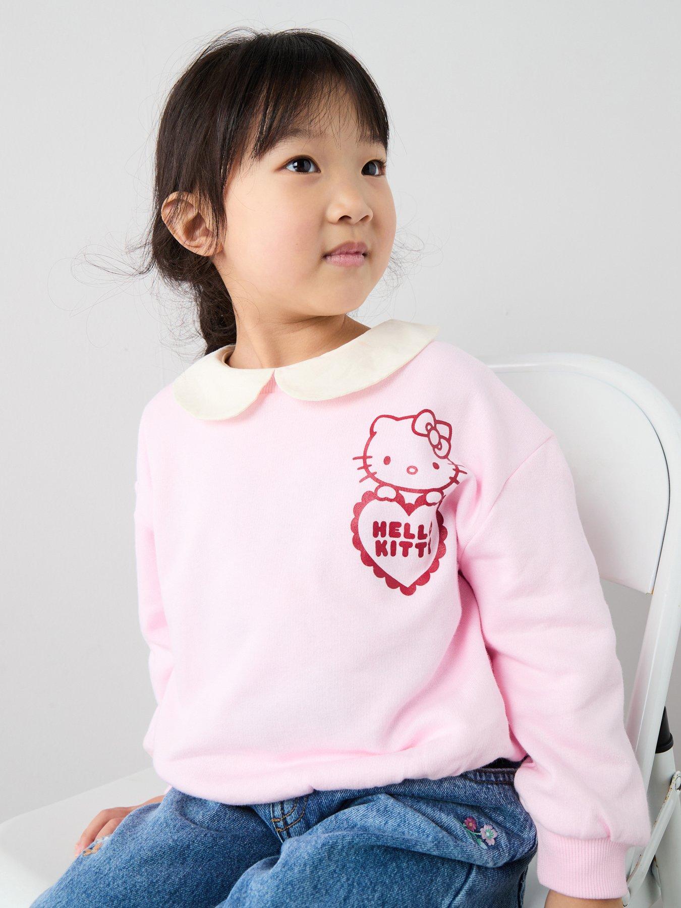 stillFront image of hello-kitty-heart-back-print-sweatshirtnbsp--pink