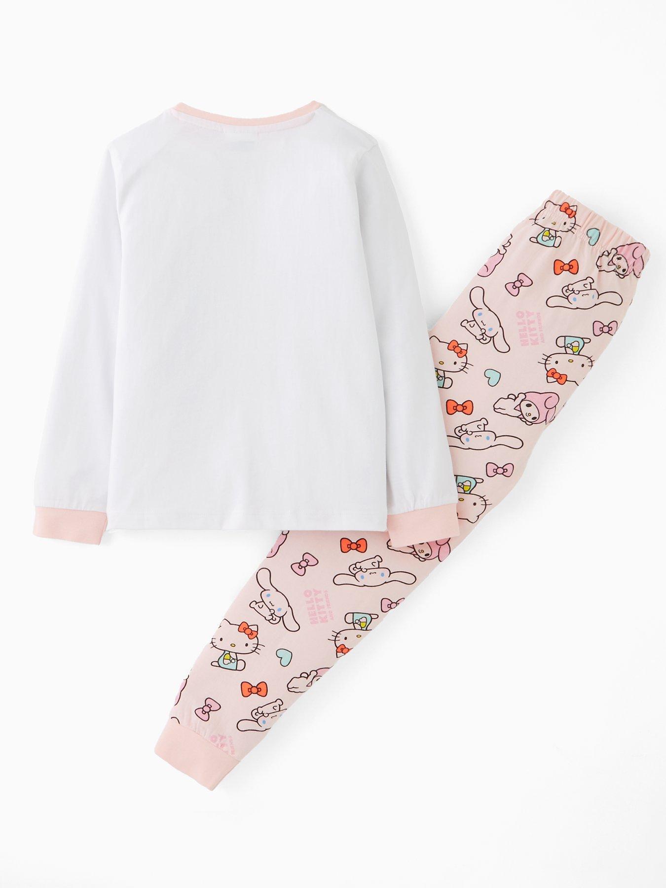  image of hello-kitty-and-friends-long-sleeve-pyjamas-pink